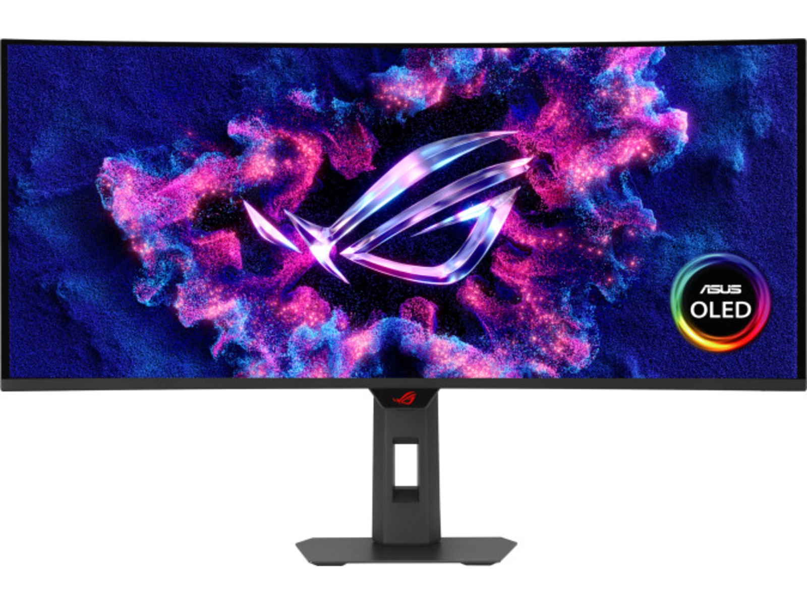 ASUS 34" curved gamingskjerm ROG Strix OLED XG34WCDG 3440x1440 QD-OLED, 175hz, 0,03ms, 1,5m:1, HDR10, 2xHDMI/DP/USB-C