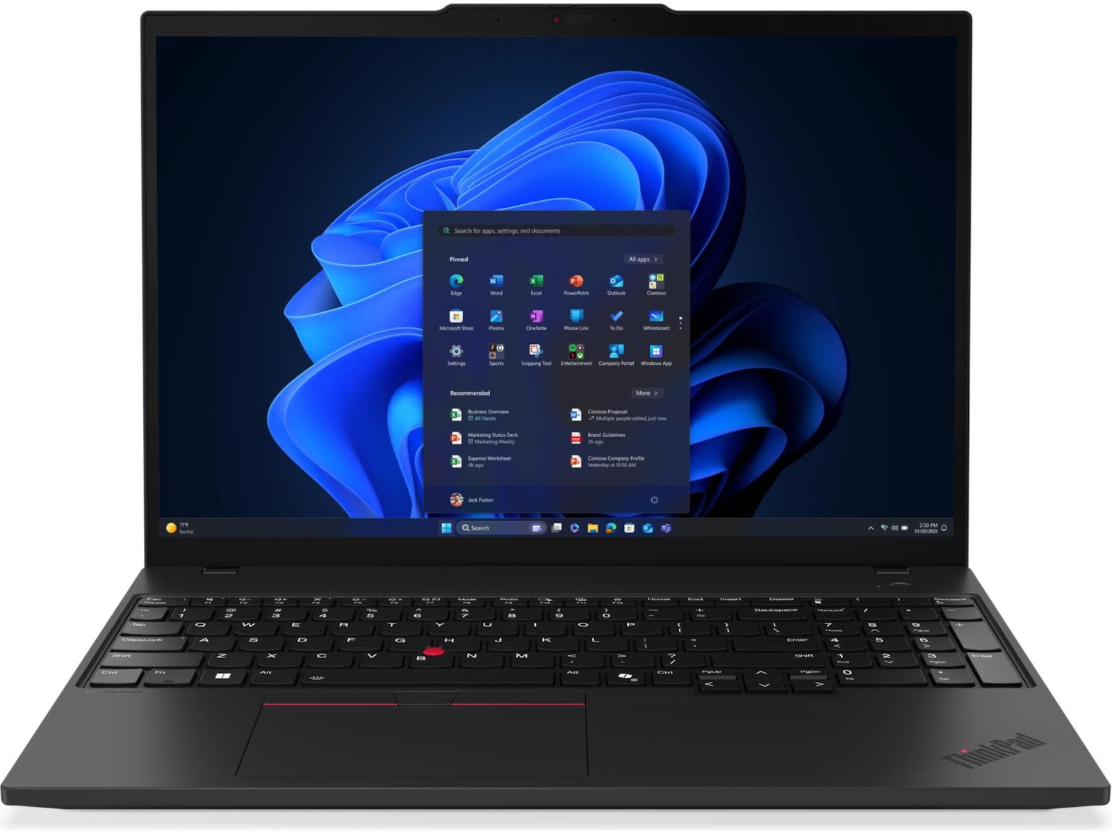 Lenovo ThinkPad T16 G4 16" WUXGA Intel Graphics, Core Ultra 7 255U, 32 GB RAM, 1 TB SSD, Windows 11 Pro