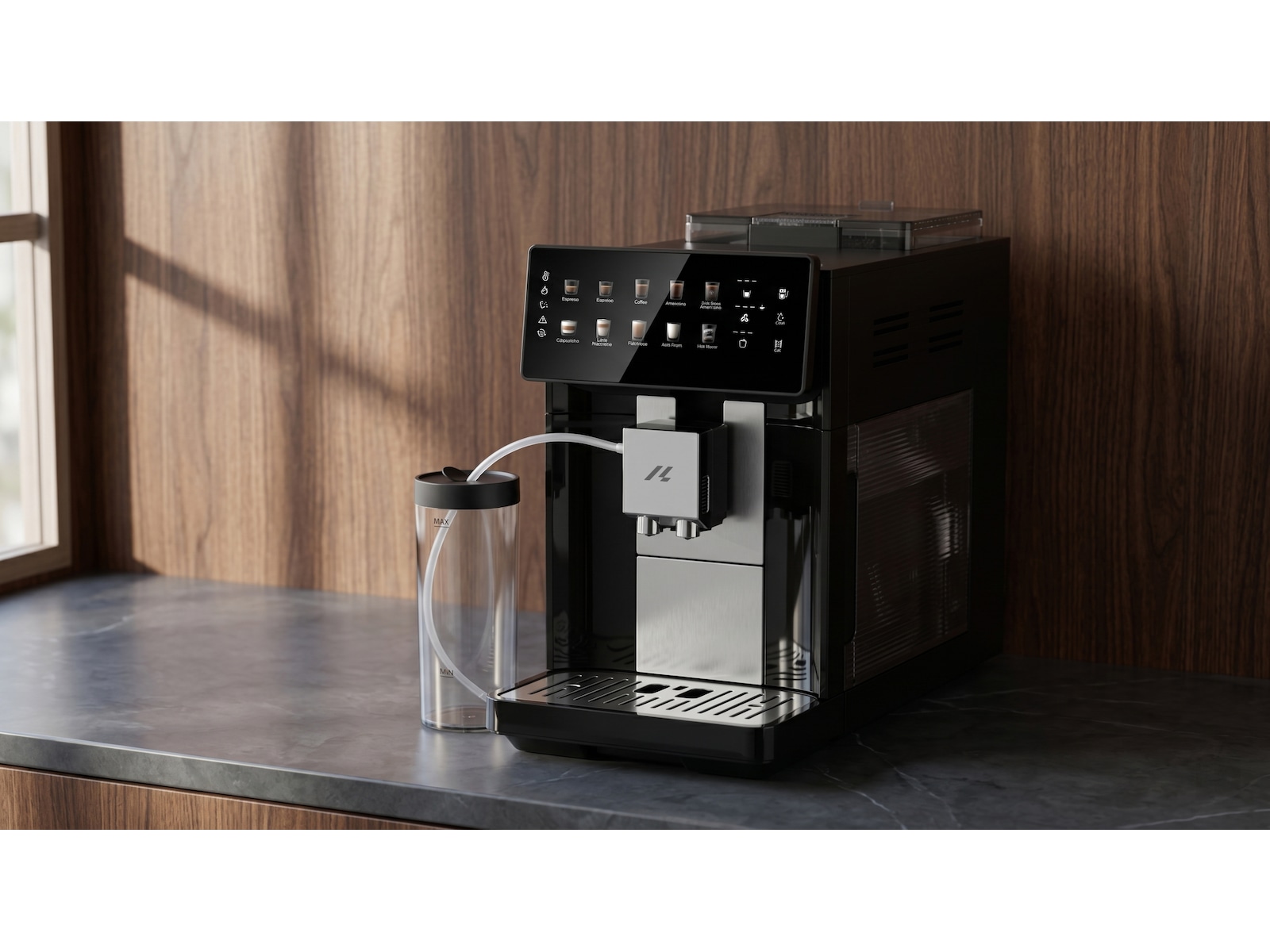 Loeffen LFFM1000 kaffemaskin med 10 drikkemodus og cold brew Espressomaskiner