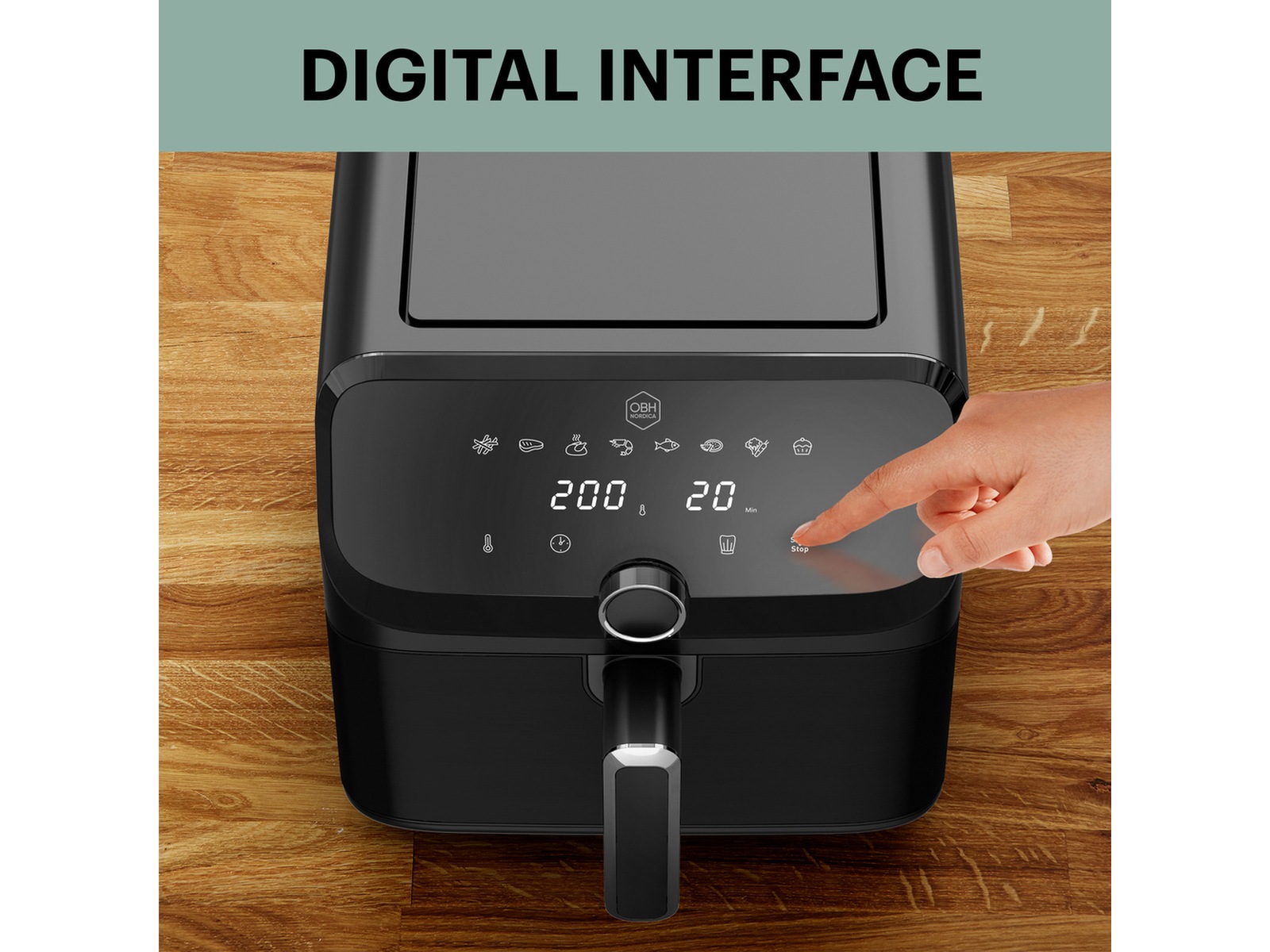 OBH Nordica Easy Fry Mega Airfryer AG8558N0 -B-Grade Demo hjem & fritid