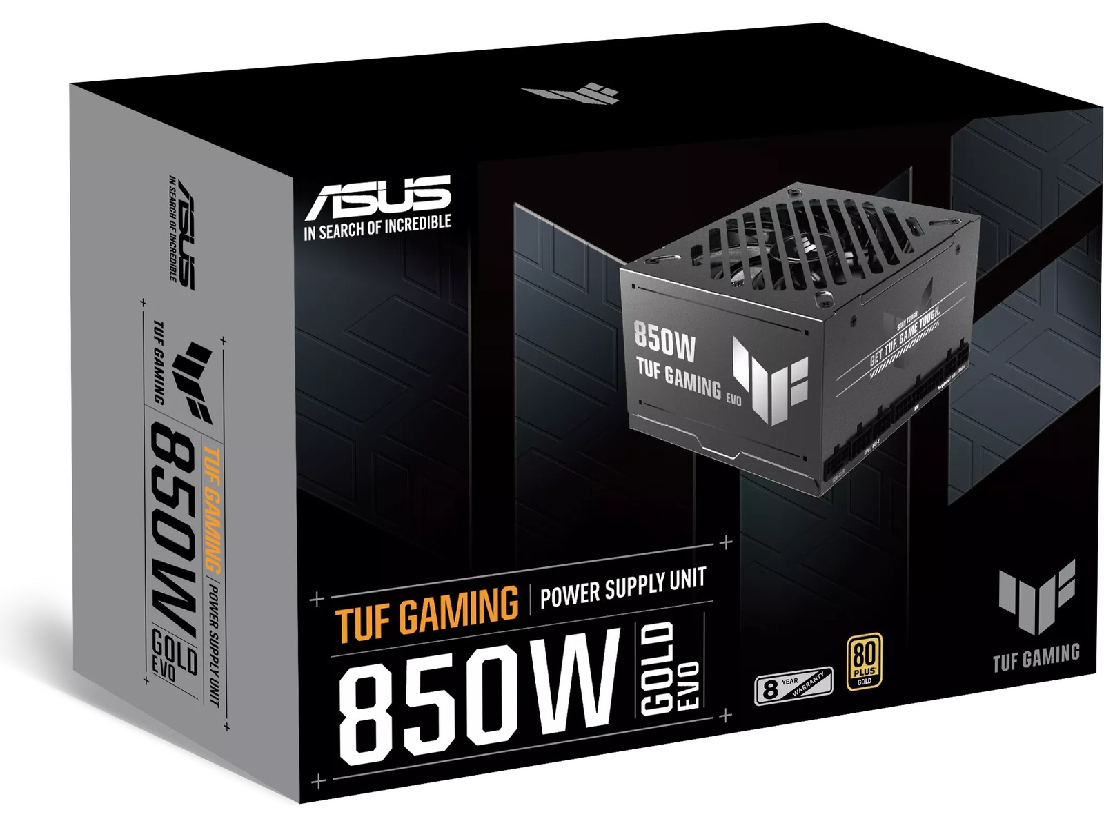Asus TUF Gaming 850W GOLD EVO PSU Enheter