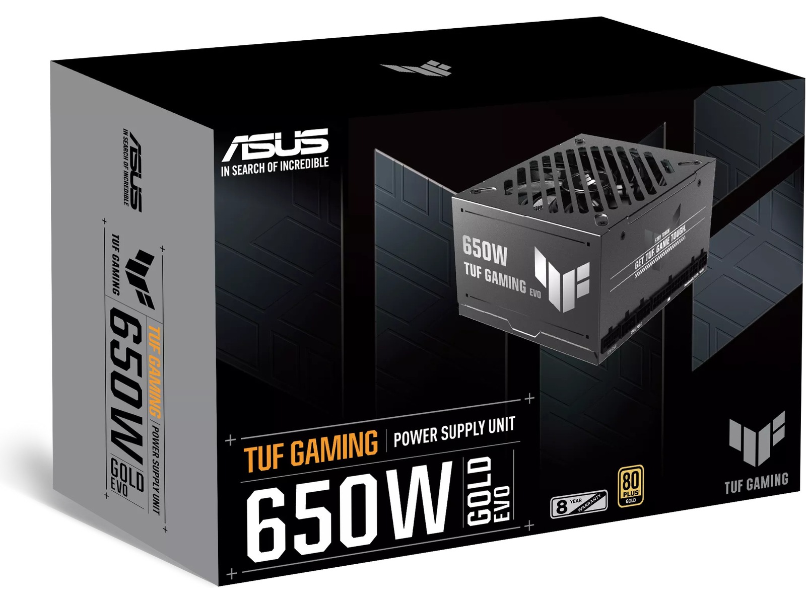 Asus TUF Gaming 650W GOLD EVO PSU Enheter