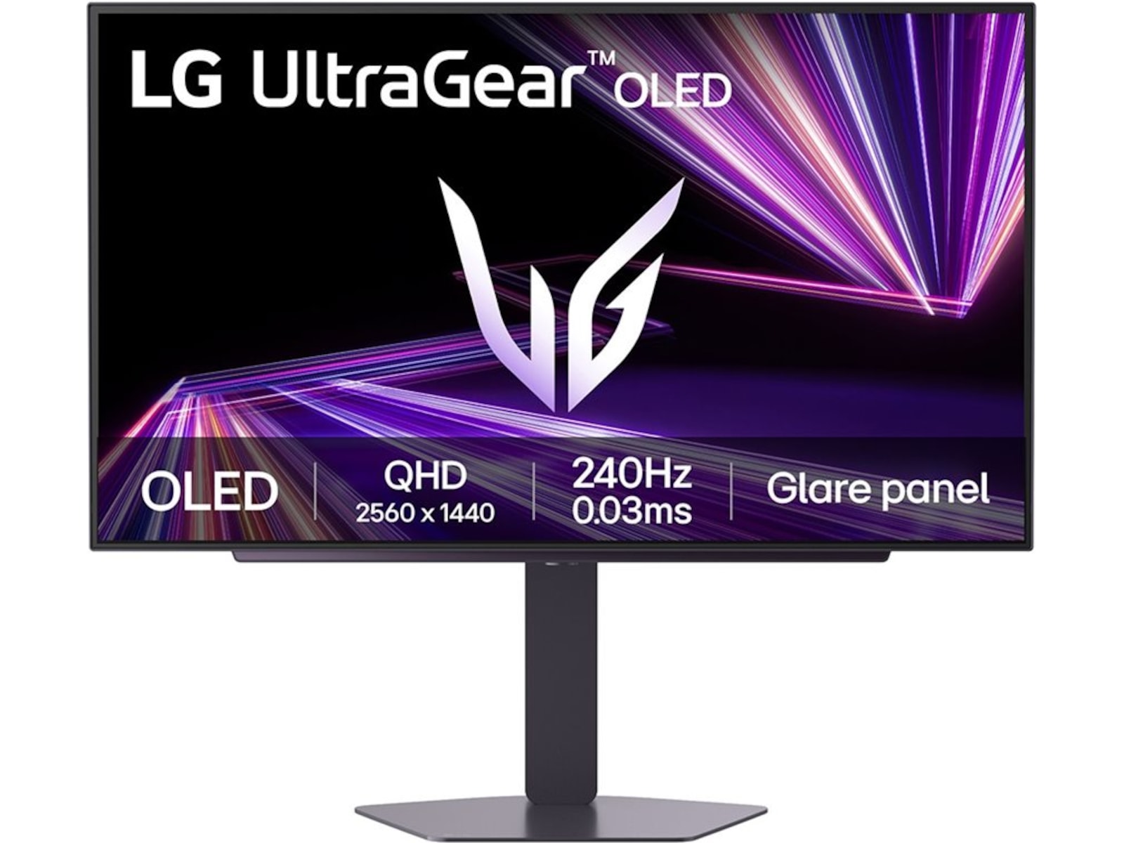 LG 27" UltraGear gamingskjerm 27GX704A 2560x1440 OLED, 240hz, 0,03ms, 1,5m:1, HDR400. 2xHDMI/DP