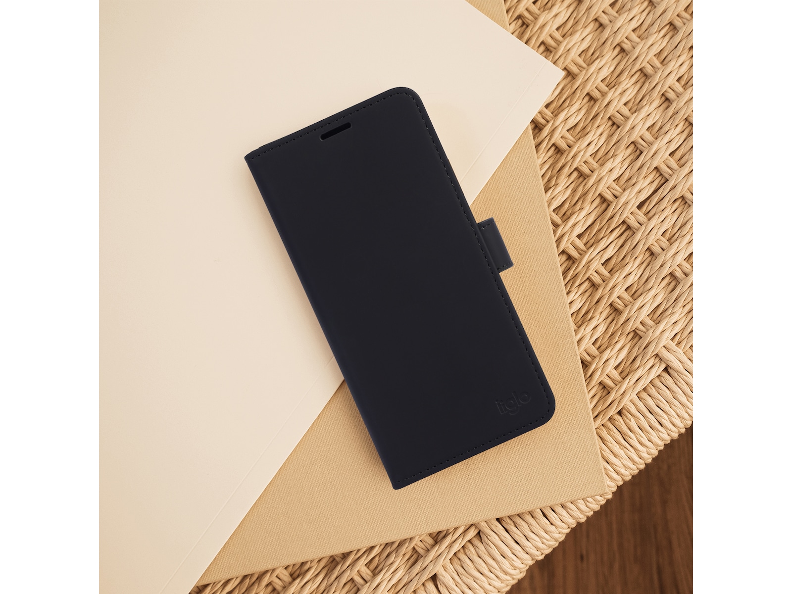 iiglo Galaxy A37 Lommebokdeksel (sort) Mobildeksel