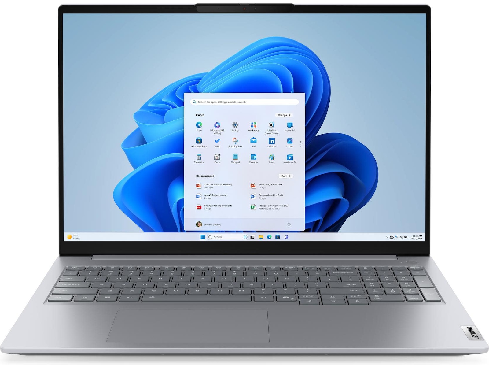 Lenovo ThinkBook 16 G9 16" WUXGA Intel Graphics, Core 5 210H, 16 GB RAM, 512 GB SSD, Windows 11 Pro