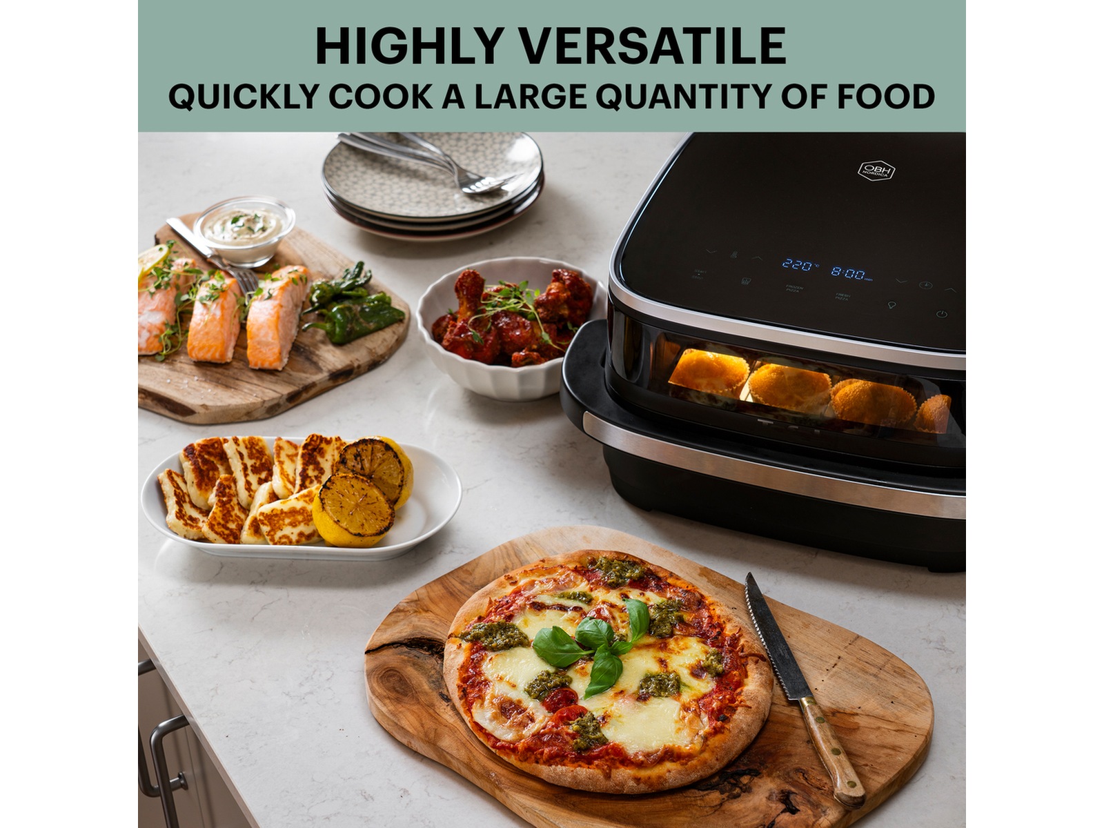 OBH Nordica Easy Fry XL Surface Air Fryer FW4018N0 -B-Grade Demo hjem & fritid