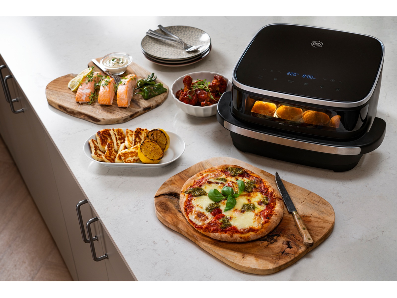 OBH Nordica Easy Fry XL Surface Air Fryer FW4018N0 -B-Grade Demo hjem & fritid