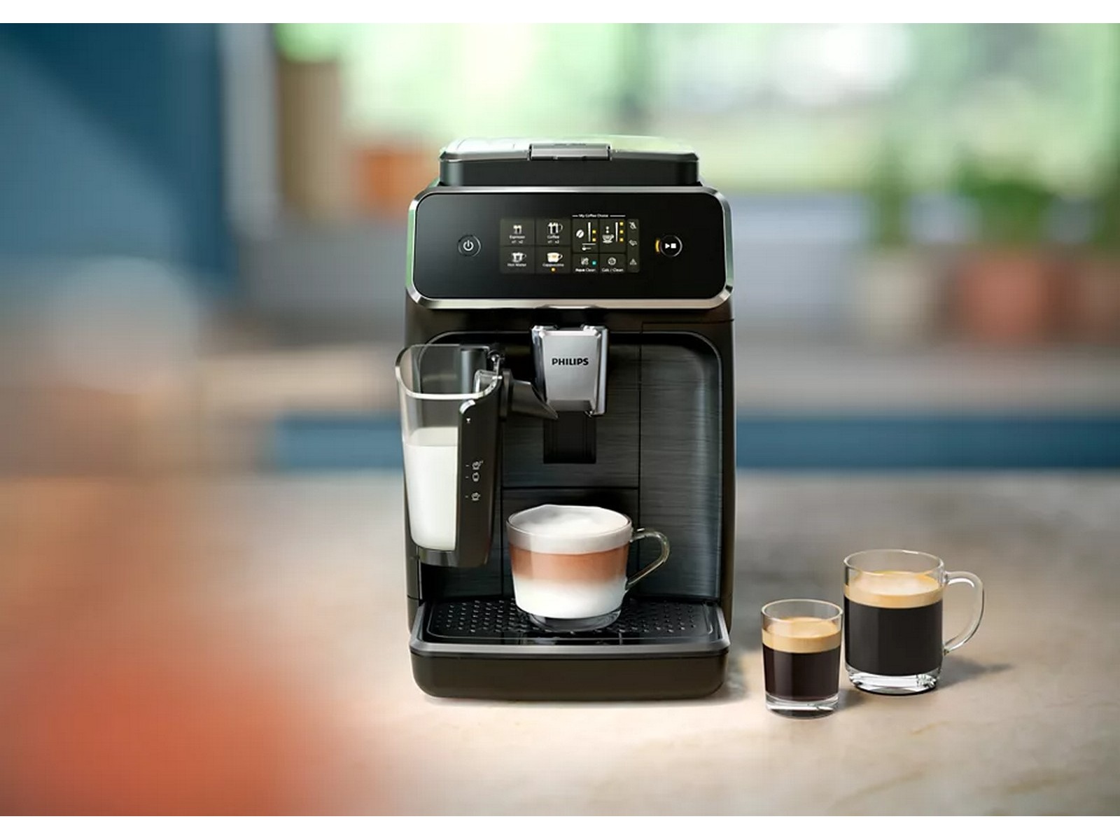 Philips Series 2300 Helautomatisk espressomaskin EP2336/40 (sort/krom) -B-Grade Demo hjem & fritid
