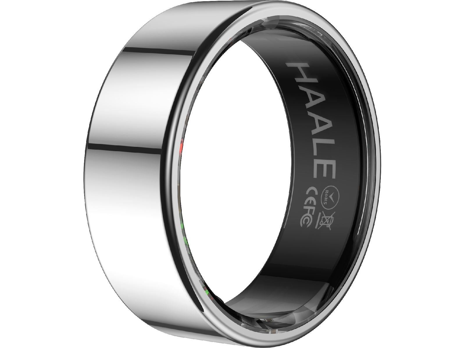 Haale II Smart Ring str. 10 (sølv) -B-Grade Demo tilbehør til mobiler & klokker