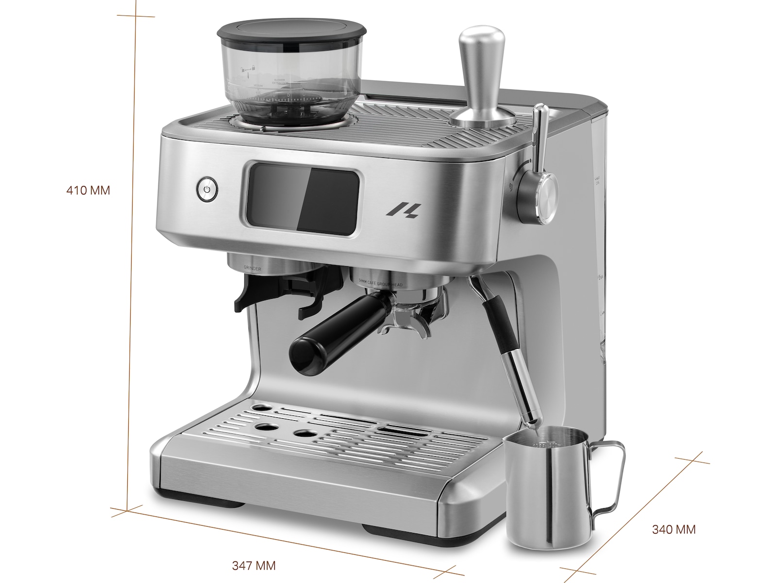 Loeffen LFEM9500 Espressomaskin med Kvern Espressomaskiner