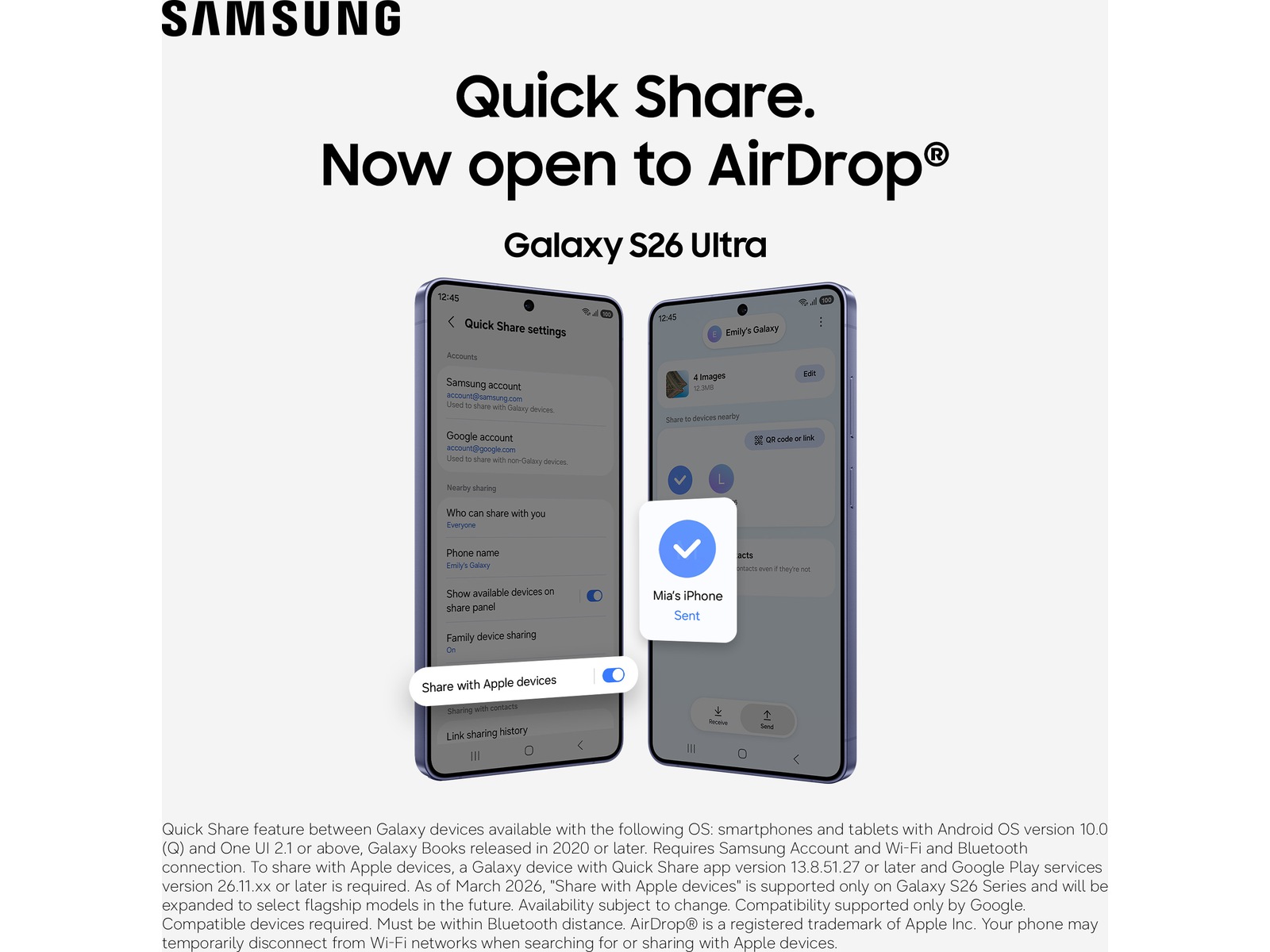 Samsung Galaxy S26 Ultra 256GB (sort) Mobiltelefoner