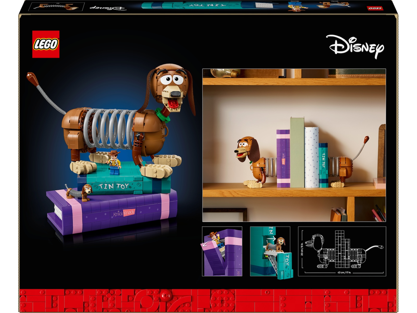 LEGO Disney og Pixar Slinky Dog Bokstøtter 43301 LEGO