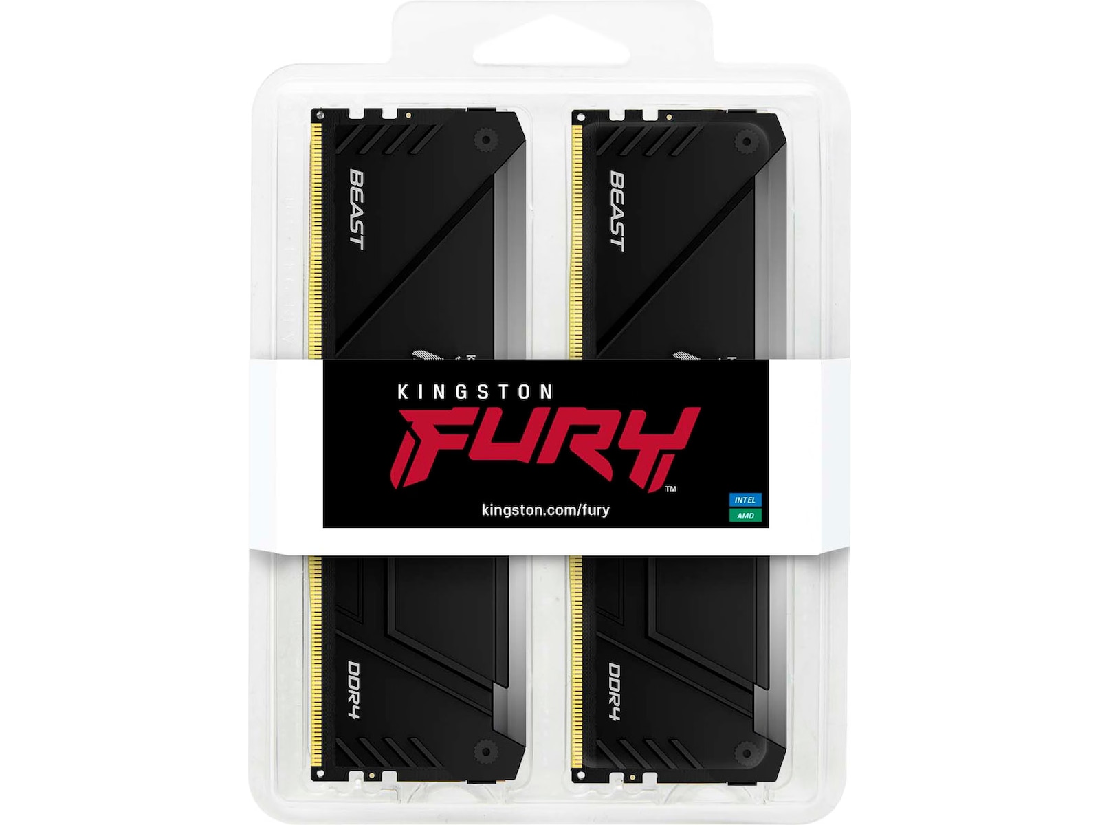 Kingston FURY Beast Black RGB DDR4 3200MHz 16GB -B-Grade Demo minne (ram)