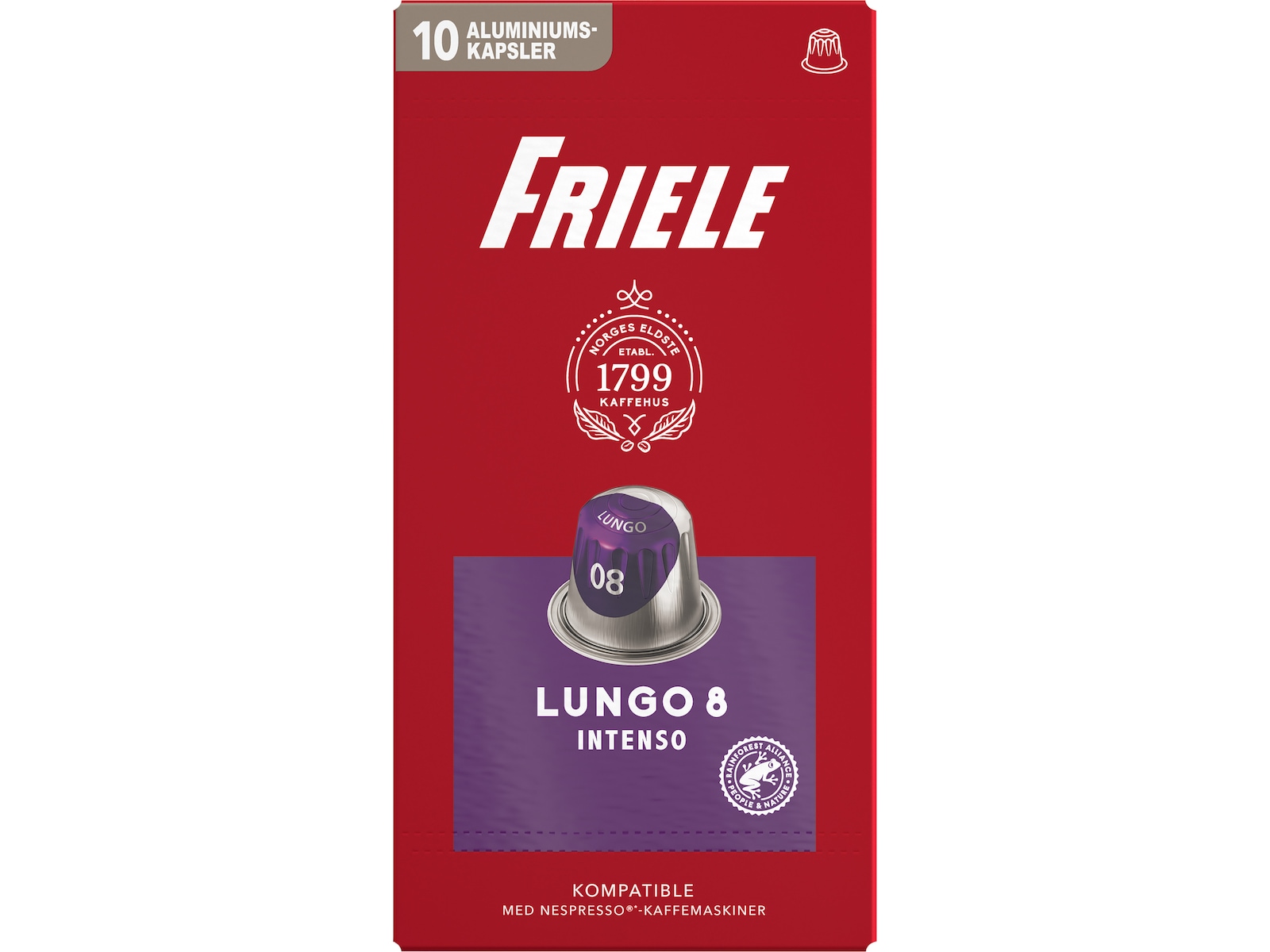 Friele Lungo Intenso 8 10-pack Kaffekapsler