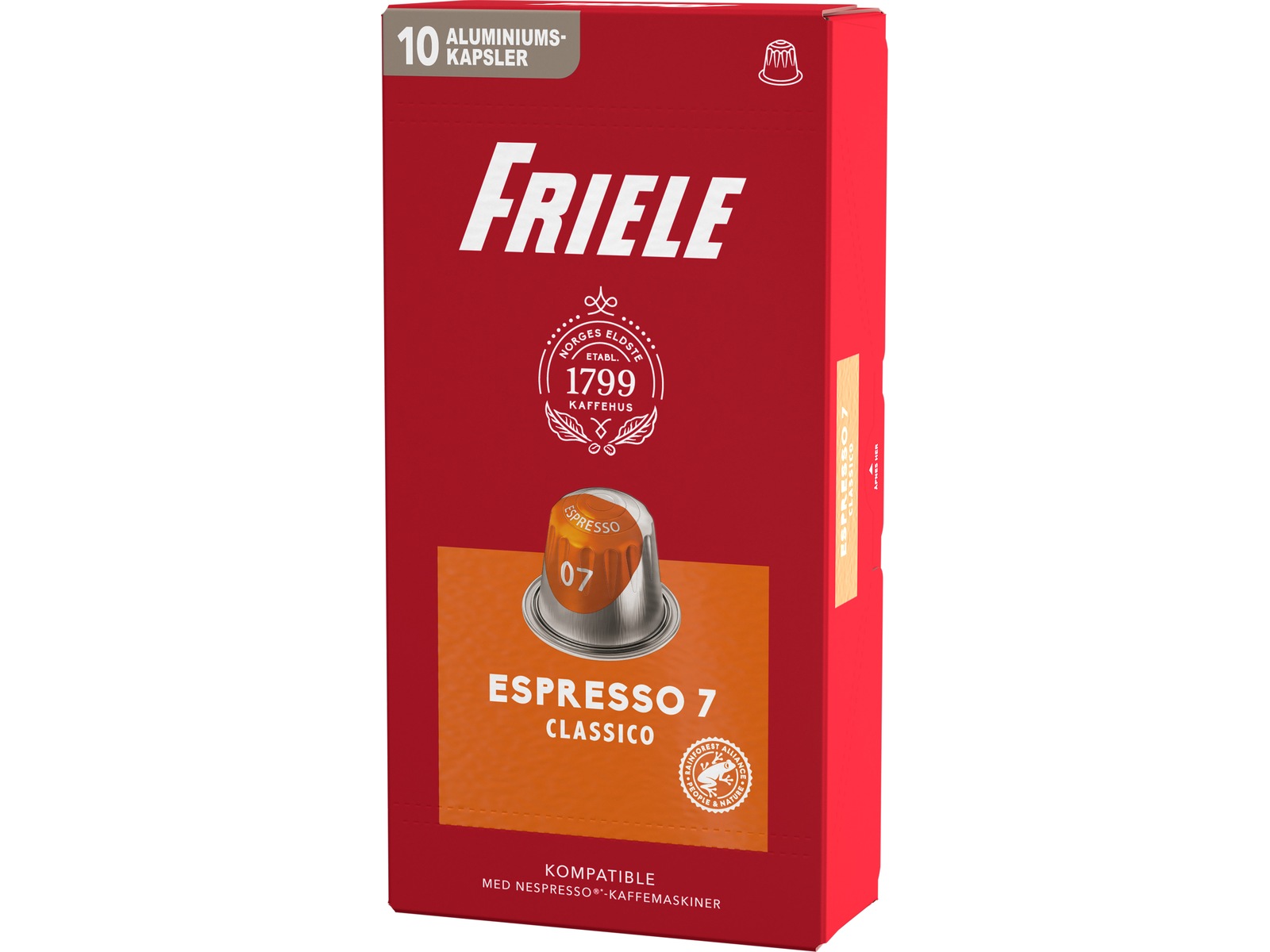 Friele Espresso Classico 7 10-pakning Kaffekapsler