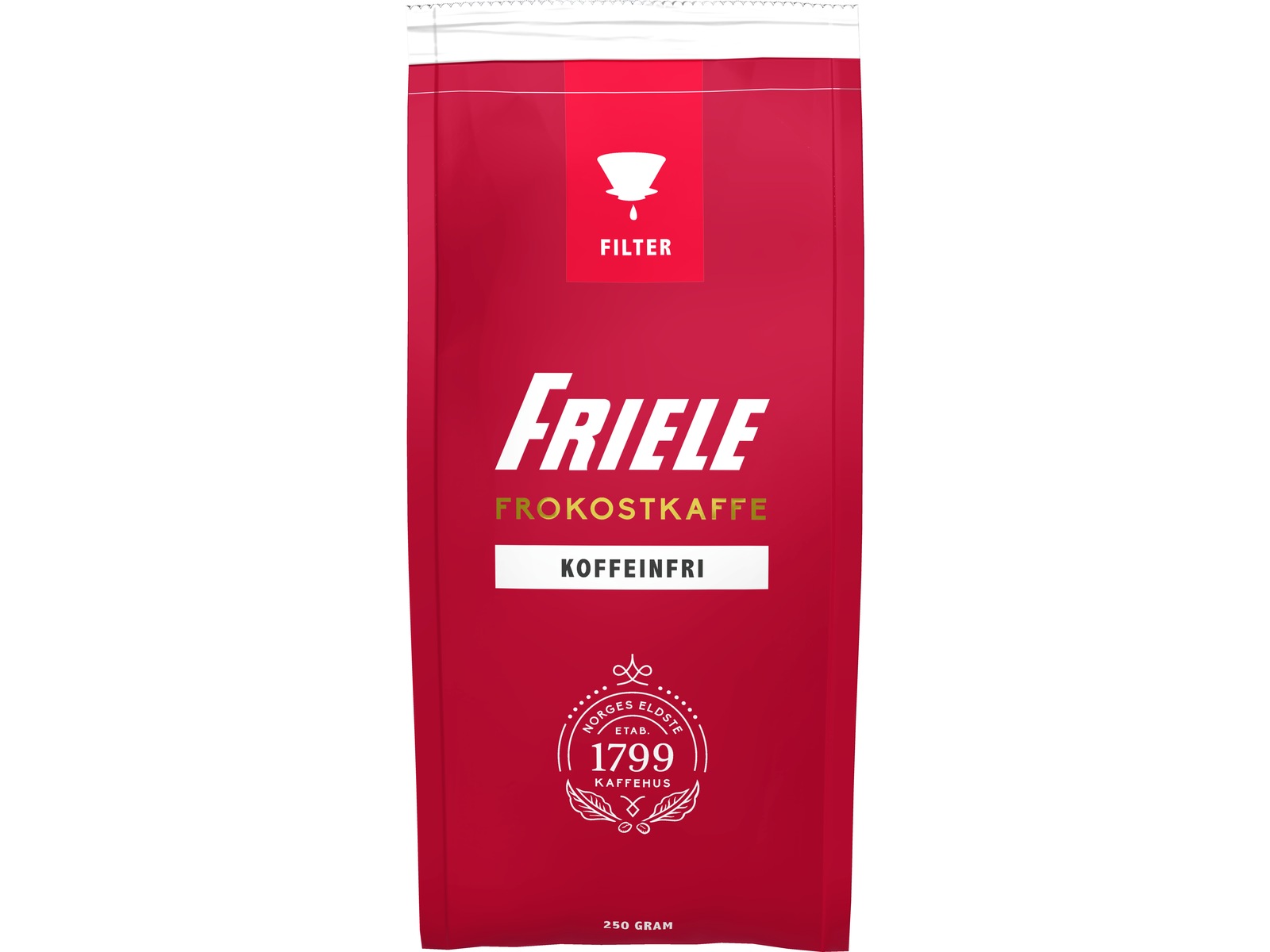 Friele Frokostkaffe Koffeinfri 250g Filterkaffe