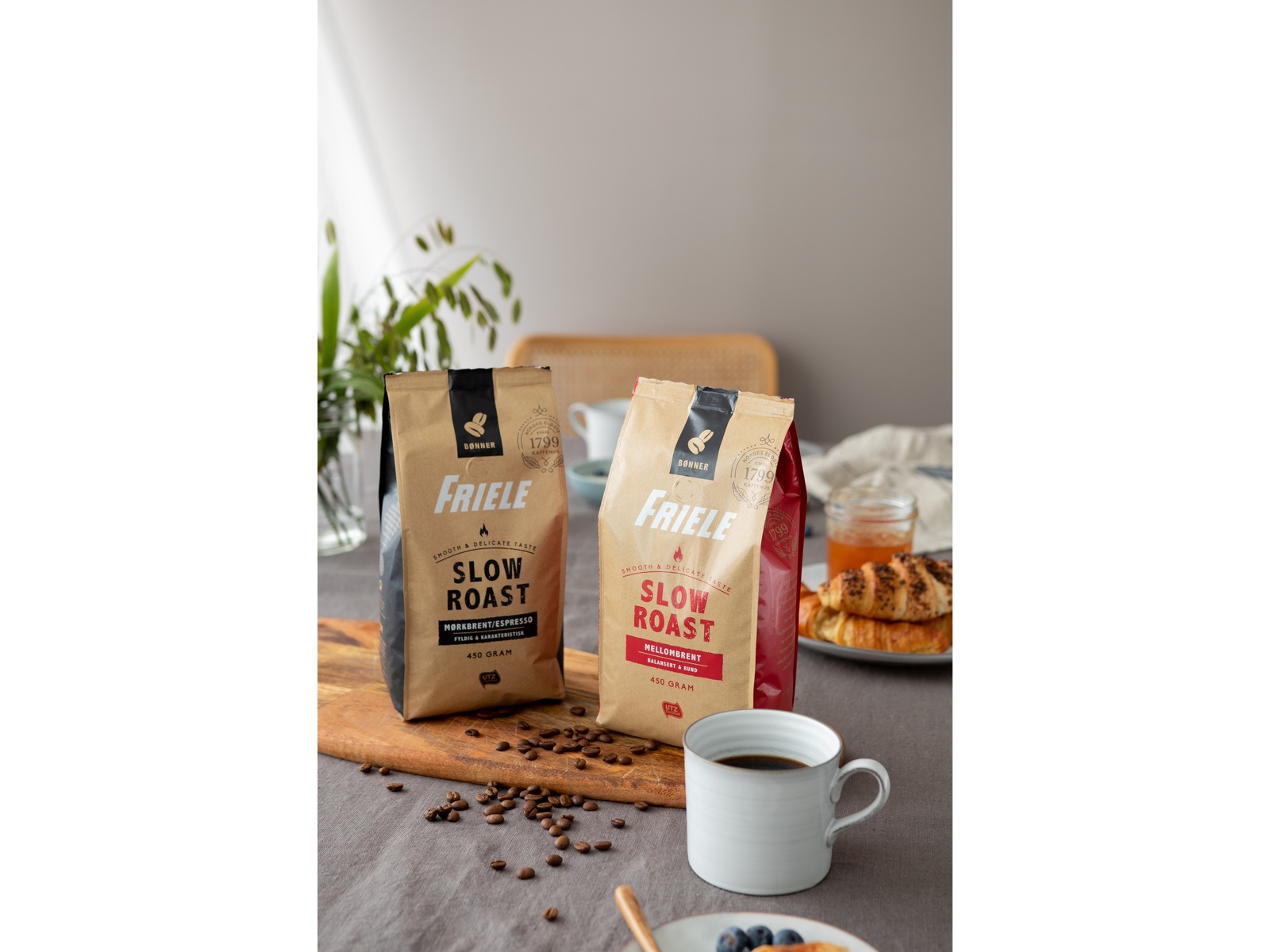 Friele Slow Roast Mellombrent 450g Kaffebønner