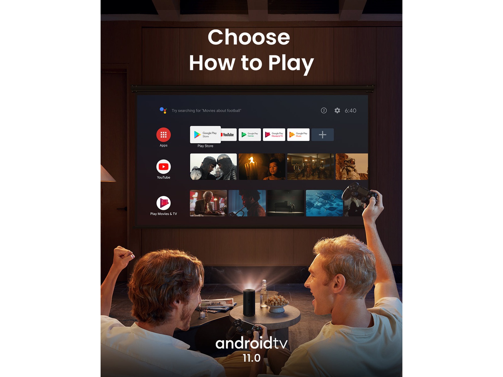 Anker Nebula Capsule 3 Laser Projektor (sort) -B-Grade Demo TV/projektor