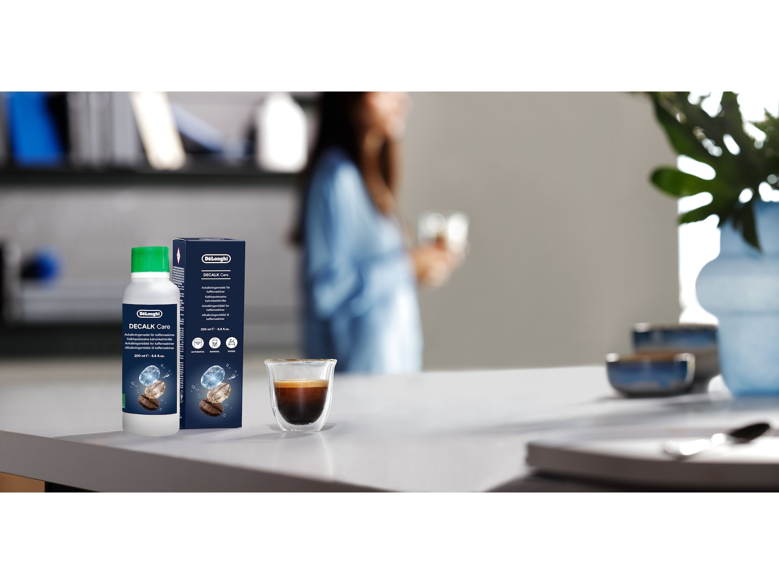 DeLonghi 200 ml DLSC202 avkalkningsmiddel Tilbehør til kaffemaskiner