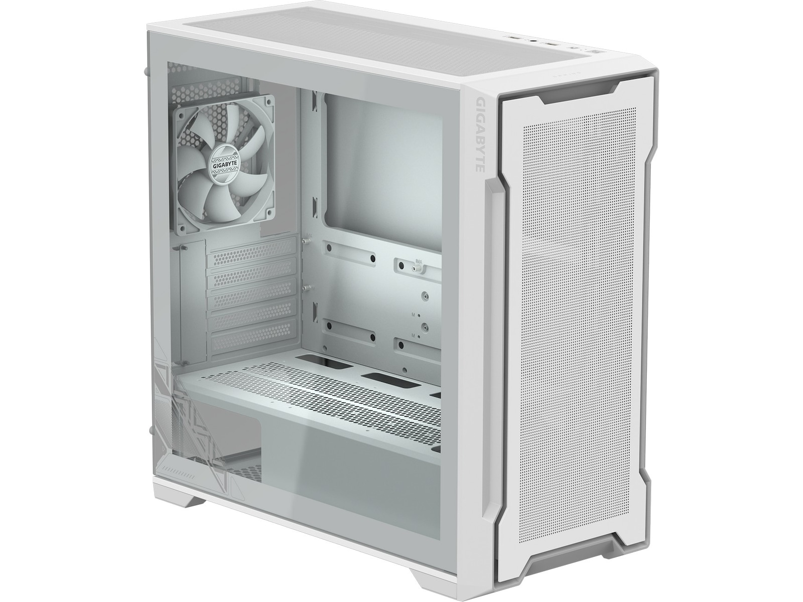 Gigabyte C102 Glass ICE Mid Tower (hvit) Mini/Micro/Nano tower