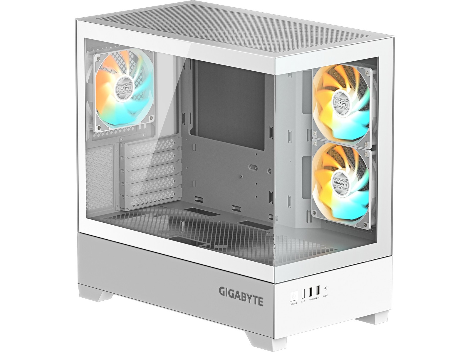 Gigabyte C201 Panoramic ICE Mid Tower (hvit) Midi tower