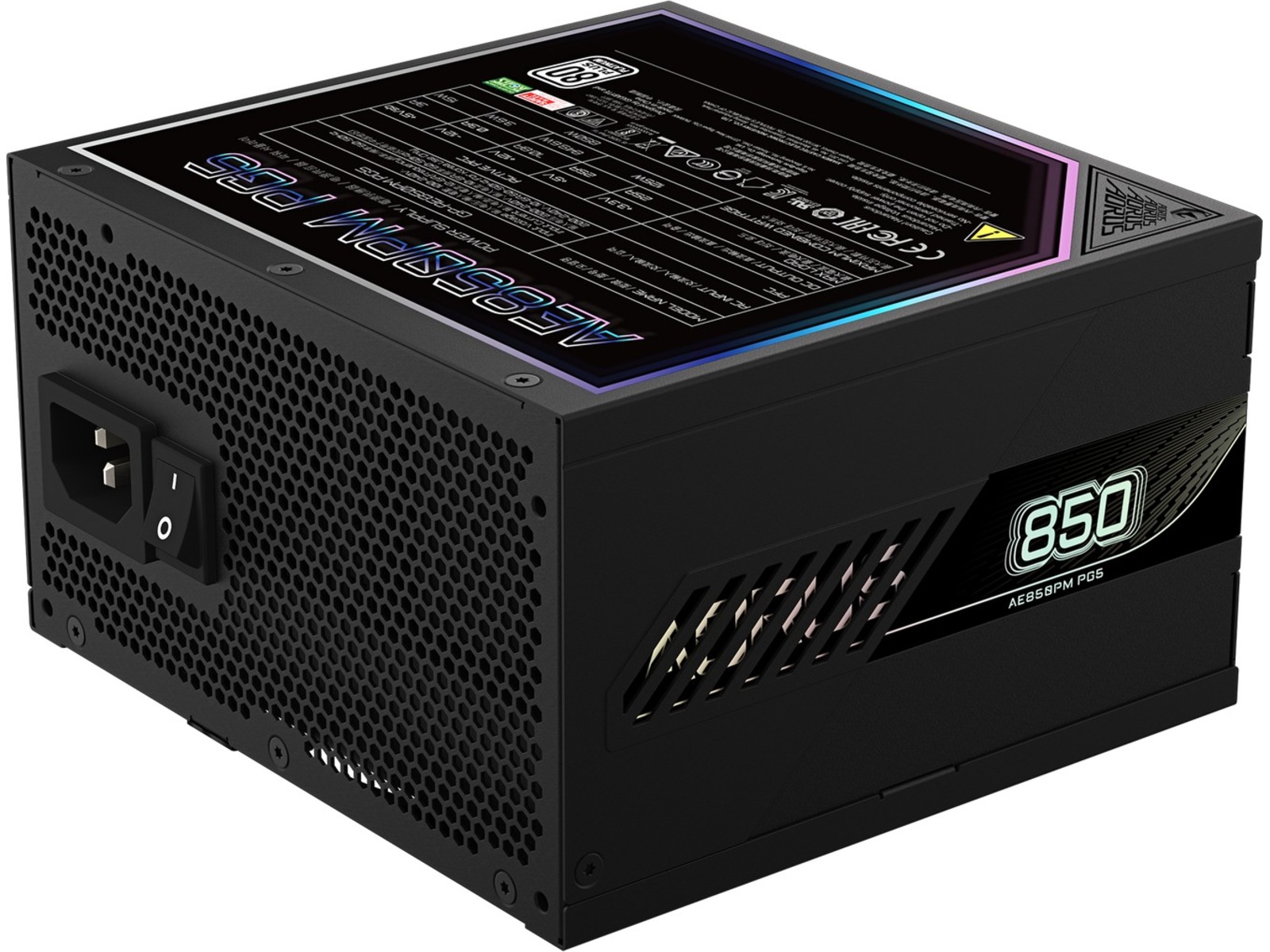 Gigabyte AORUS ELITE P850W PSU (sort) Enheter