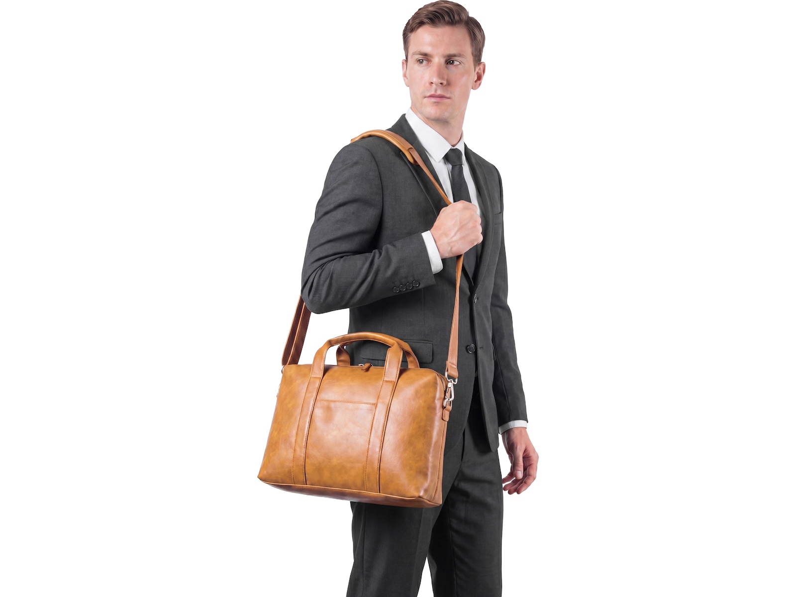 Andersson LPB-P4300 Laptop Bag 16" PU Leather (brun) Ryggsekk, veske & mappe