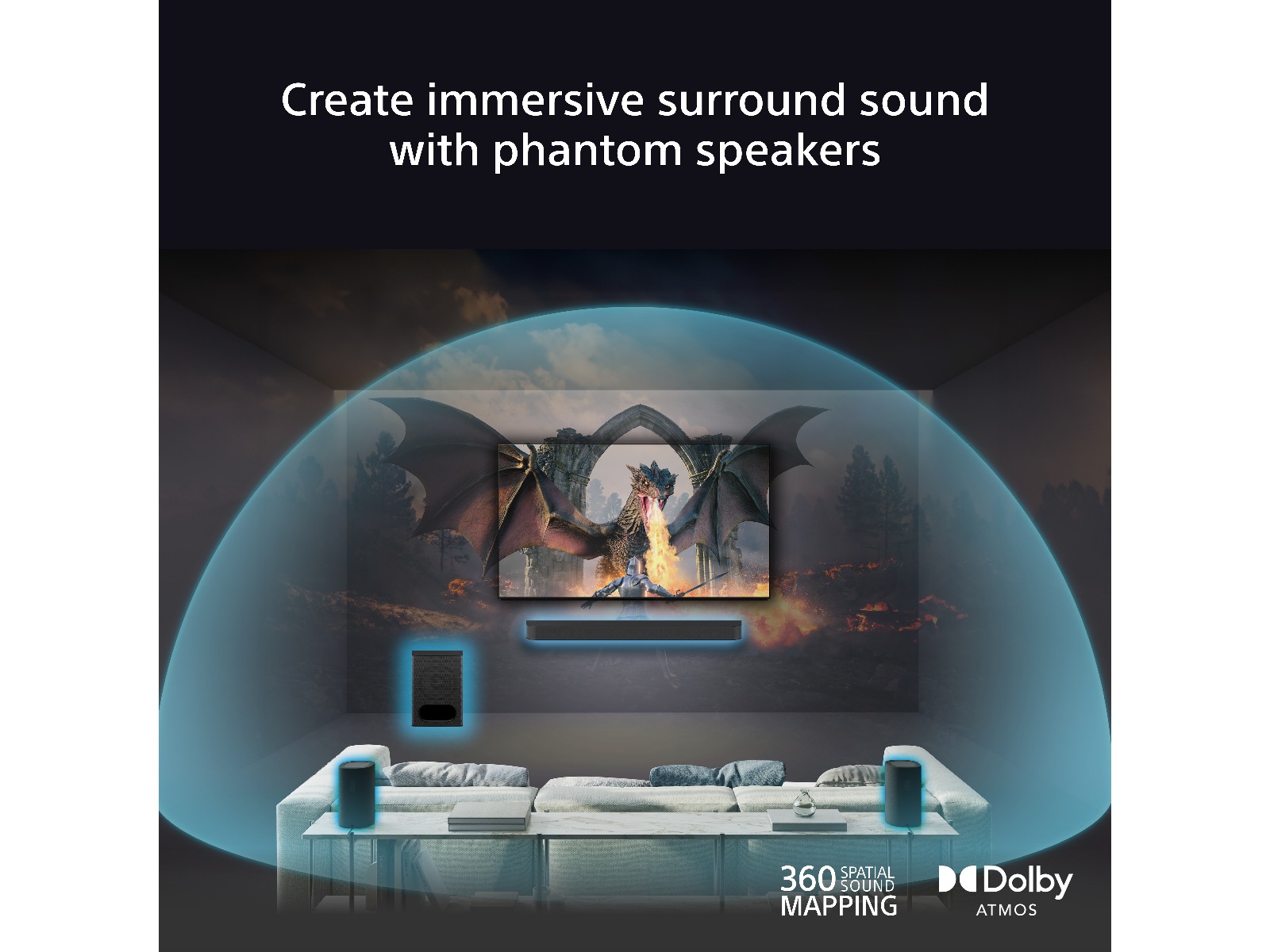 Sony BRAVIA Theatre Rear 8 høyttalere -B-Grade Demo DVD/Hi-Fi/stereo