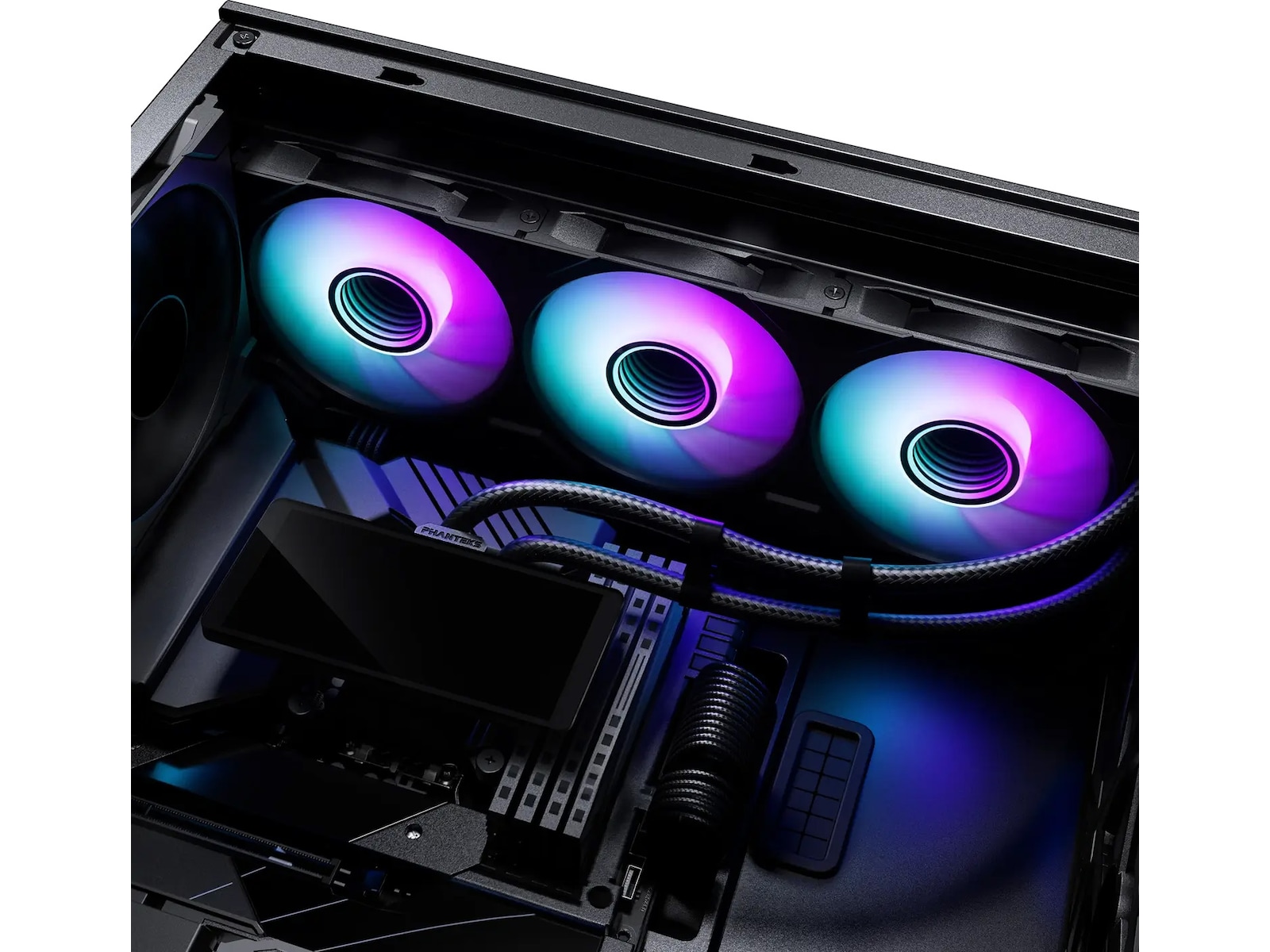 Phanteks Glacier One 36025 LCD Kjøler (sort) CPU - Vannkjøling