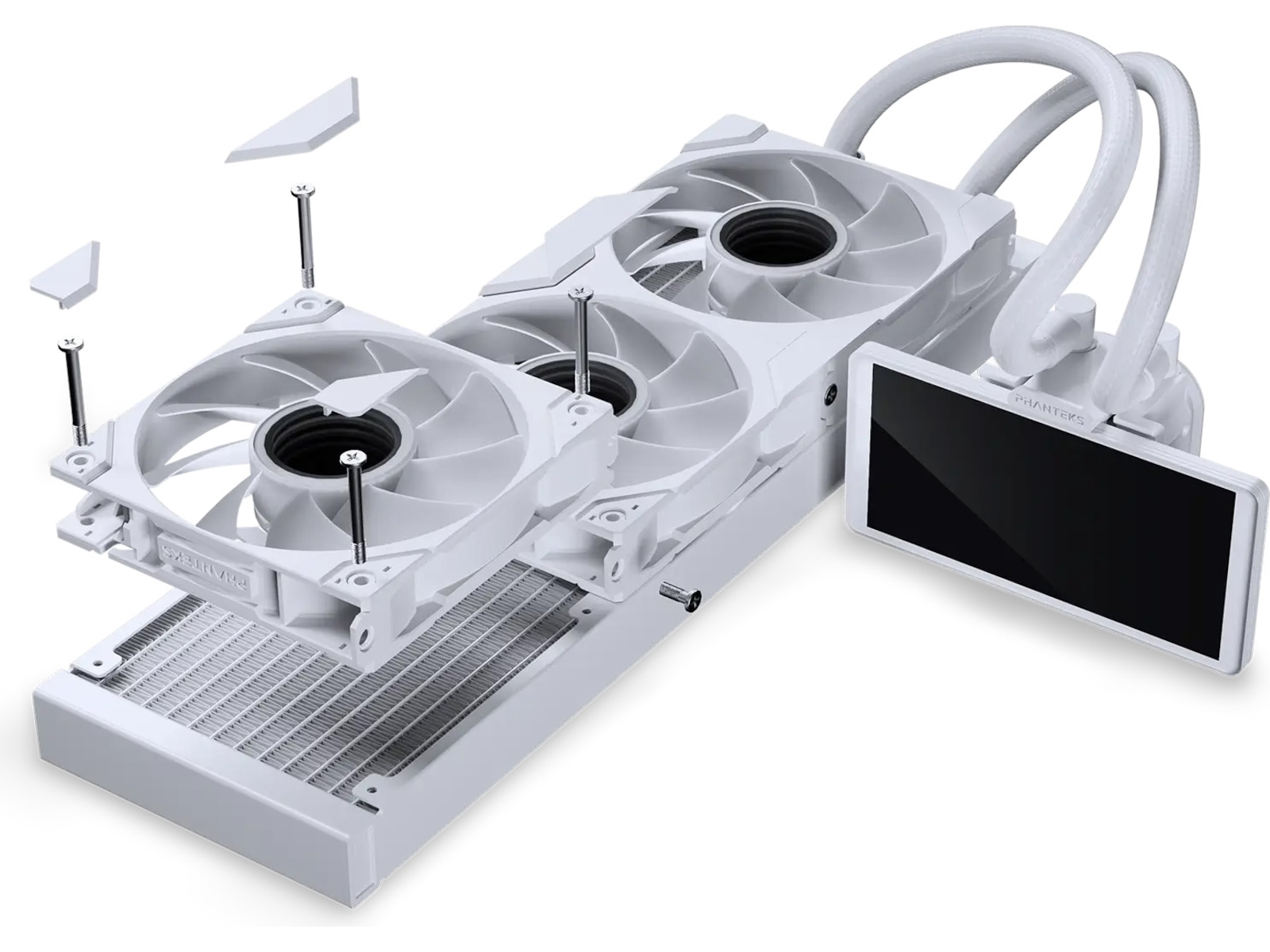 Phanteks Glacier One 36025 LCD Kjøler (hvit) CPU - Vannkjøling