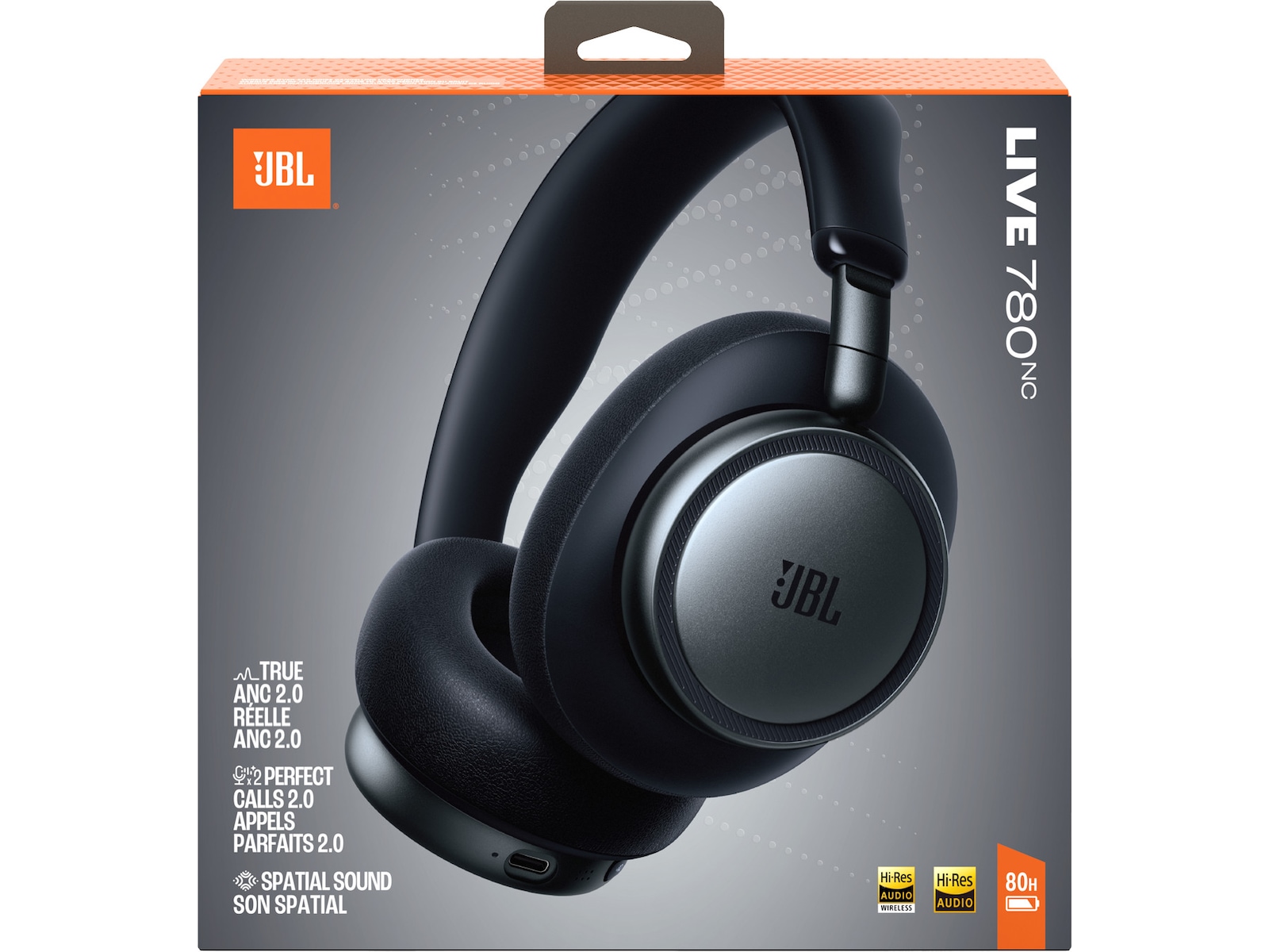 JBL LIVE 780NC Trådløse Over-Ear Hodetelefoner (sort) Hodetelefoner