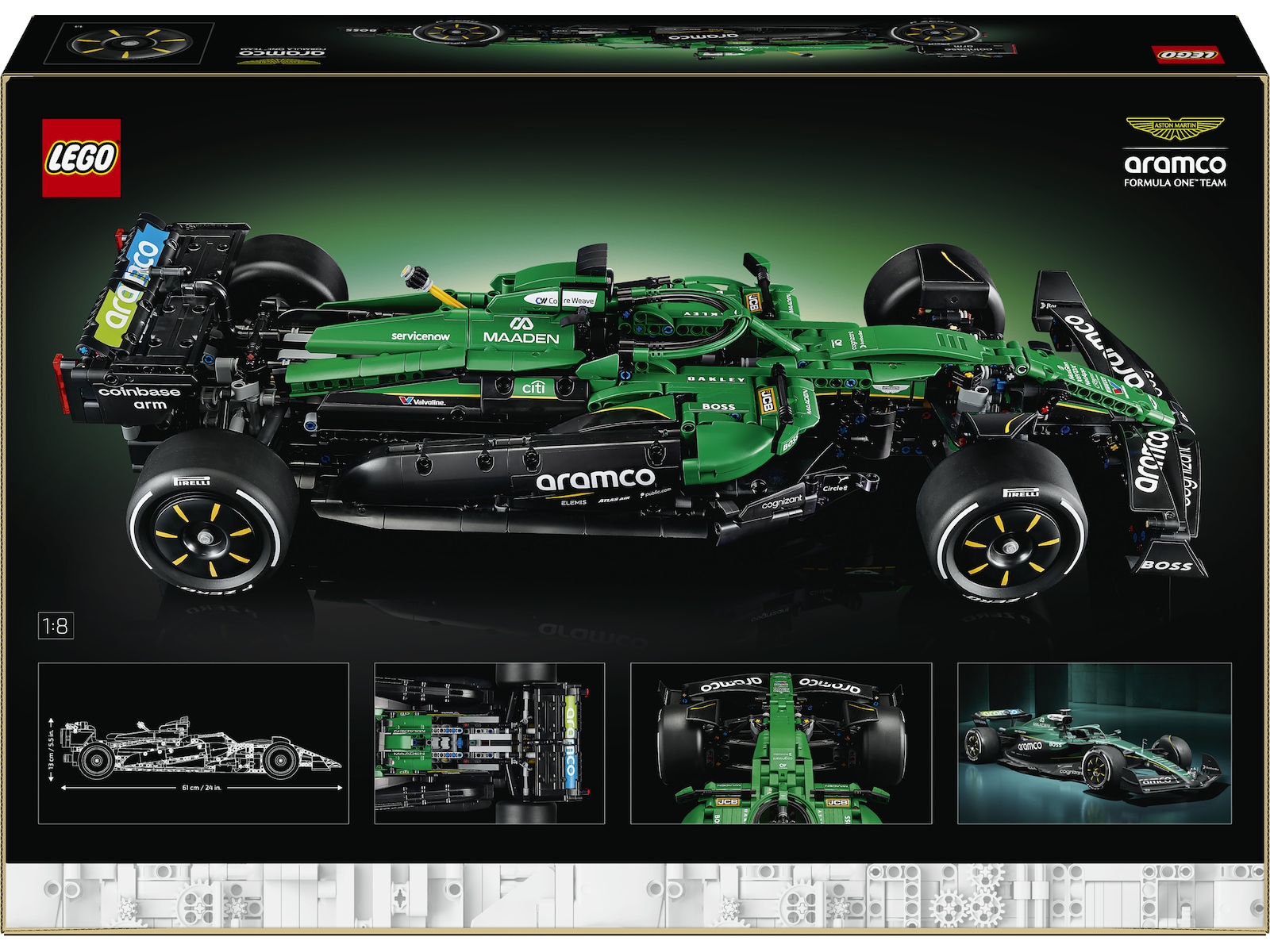 LEGO Technic Aston Martin Aramco AMR25 F1 bil 42240 LEGO