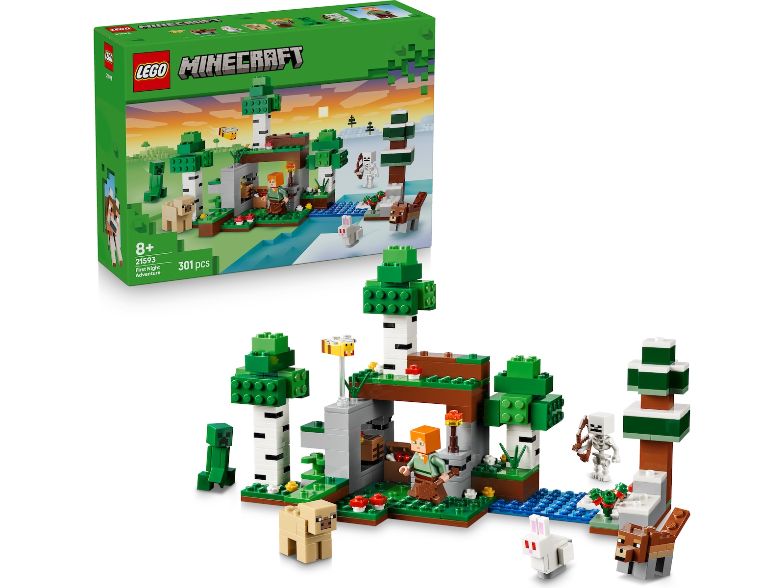 LEGO Minecraft Eventyr den første natten 21593 LEGO