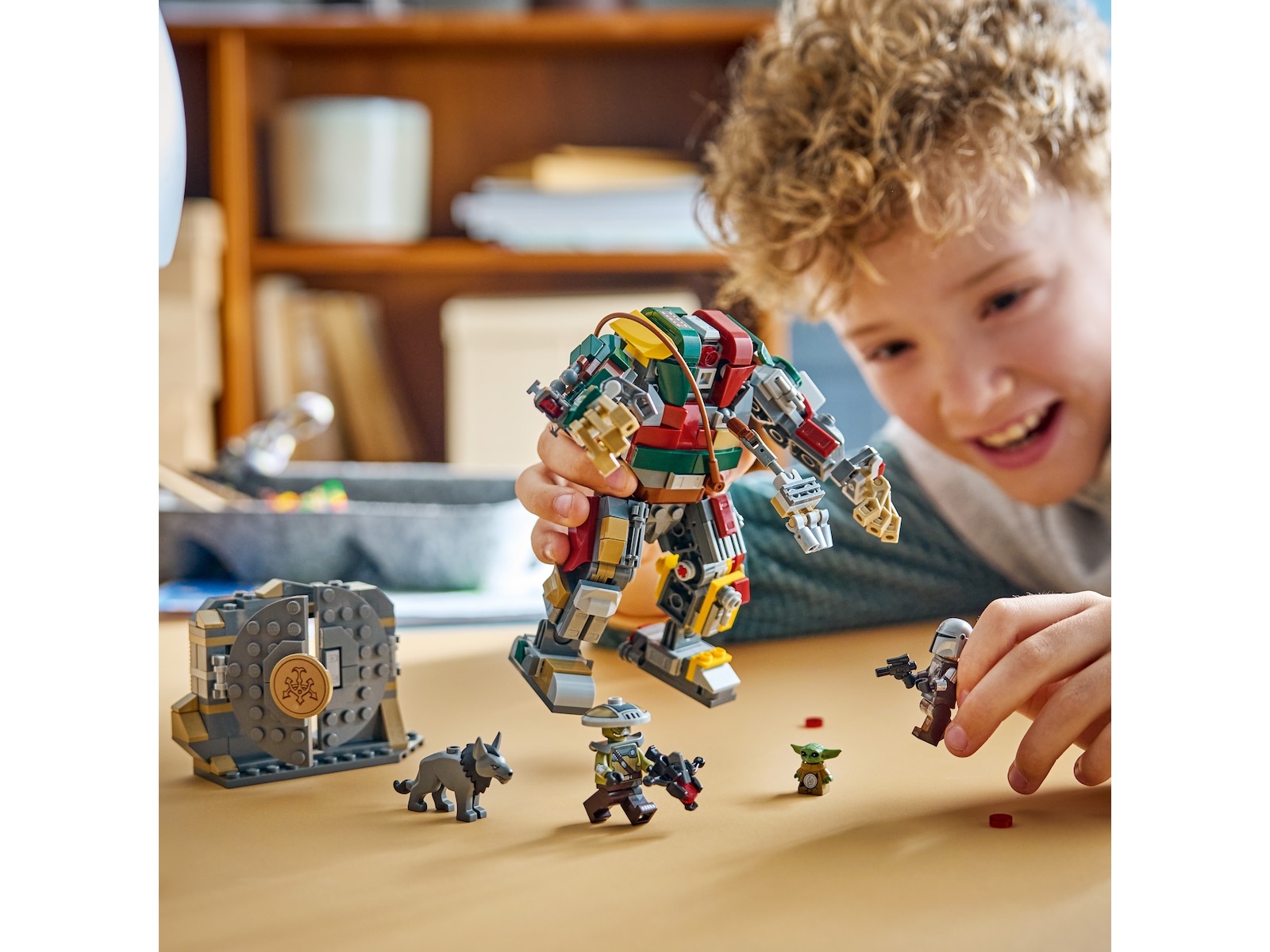LEGO Star Wars Mandalorianeren og Grogu mot Huttpalassets Vaktdroide 75451 