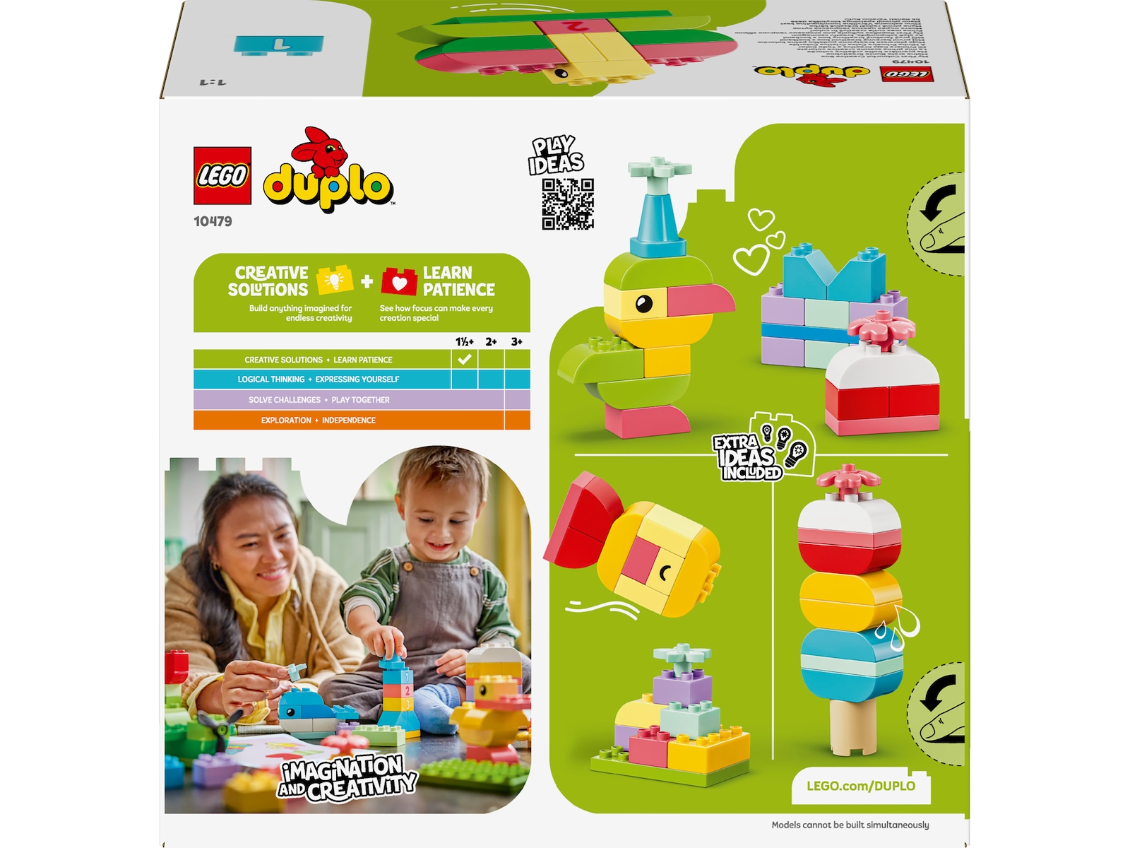 LEGO DUPLO Classic Kreativitetsboks med fargerike klosser 10479 LEGO