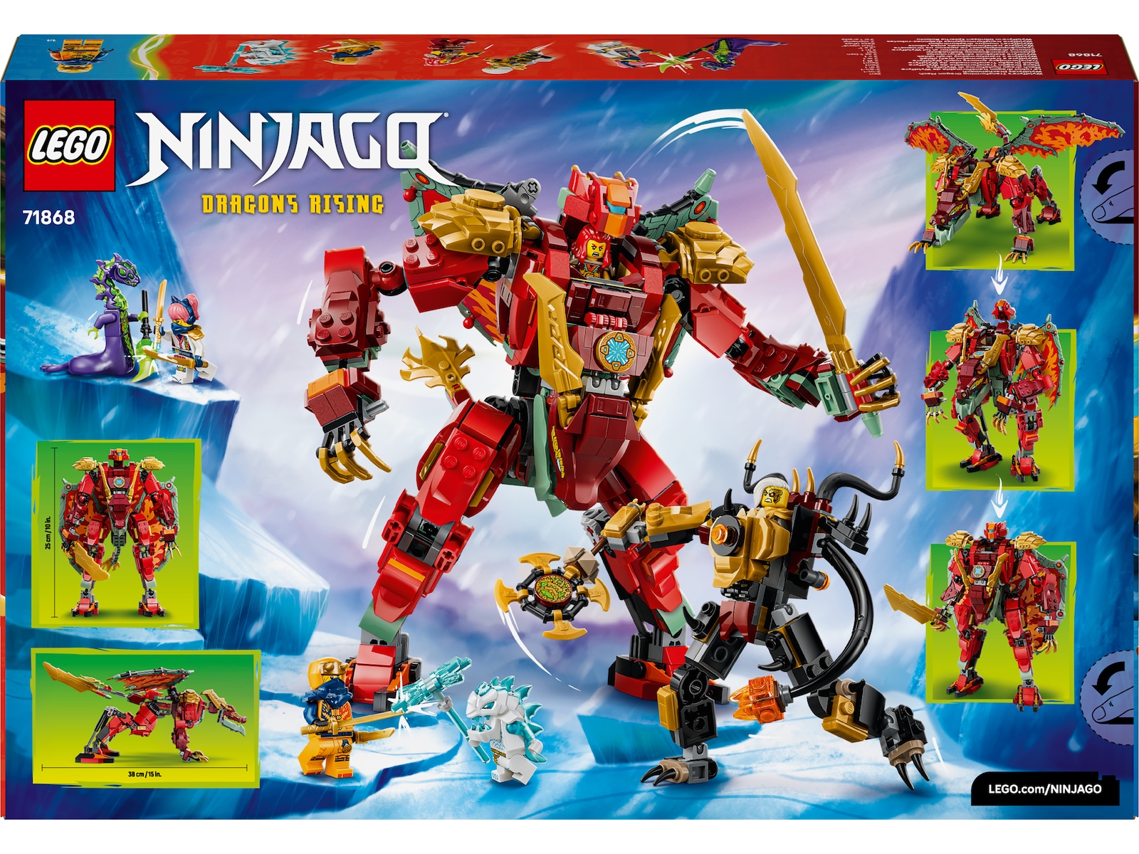 LEGO Wyldfyres forvandlingsdragerobot 71868  LEGO