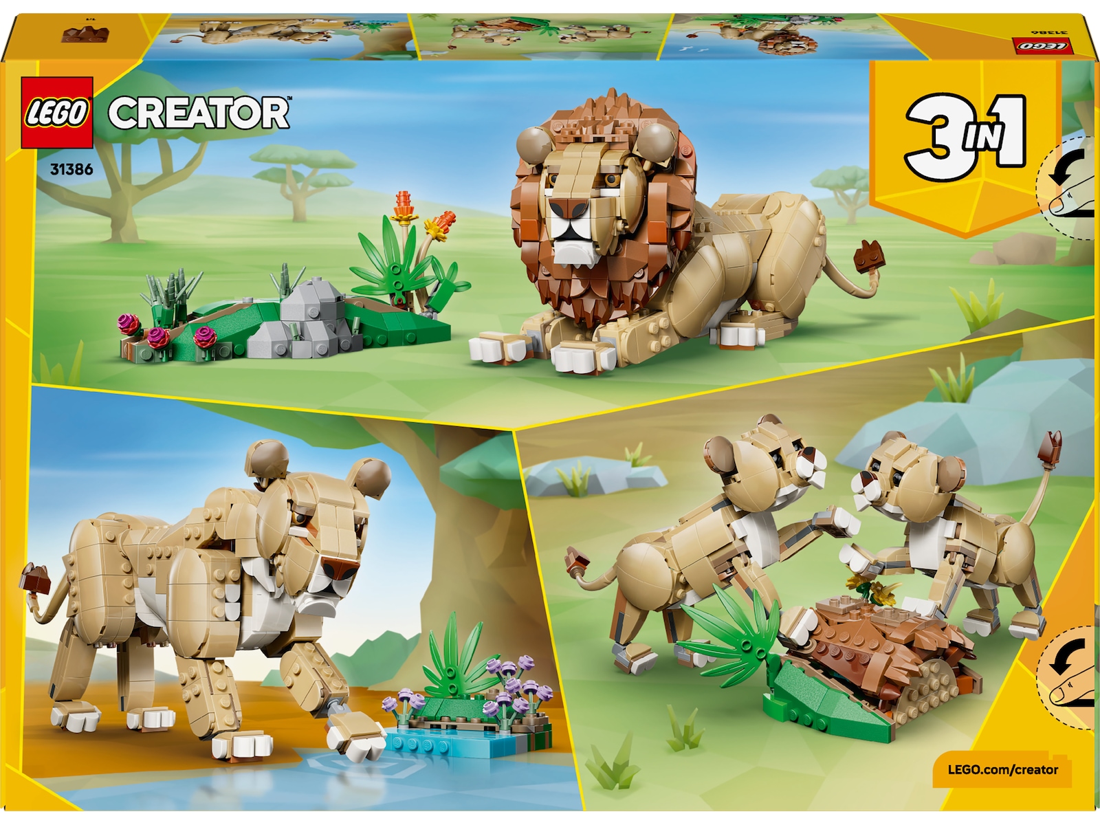 LEGO Creator Ville dyr: Majestetisk løve 31386  LEGO