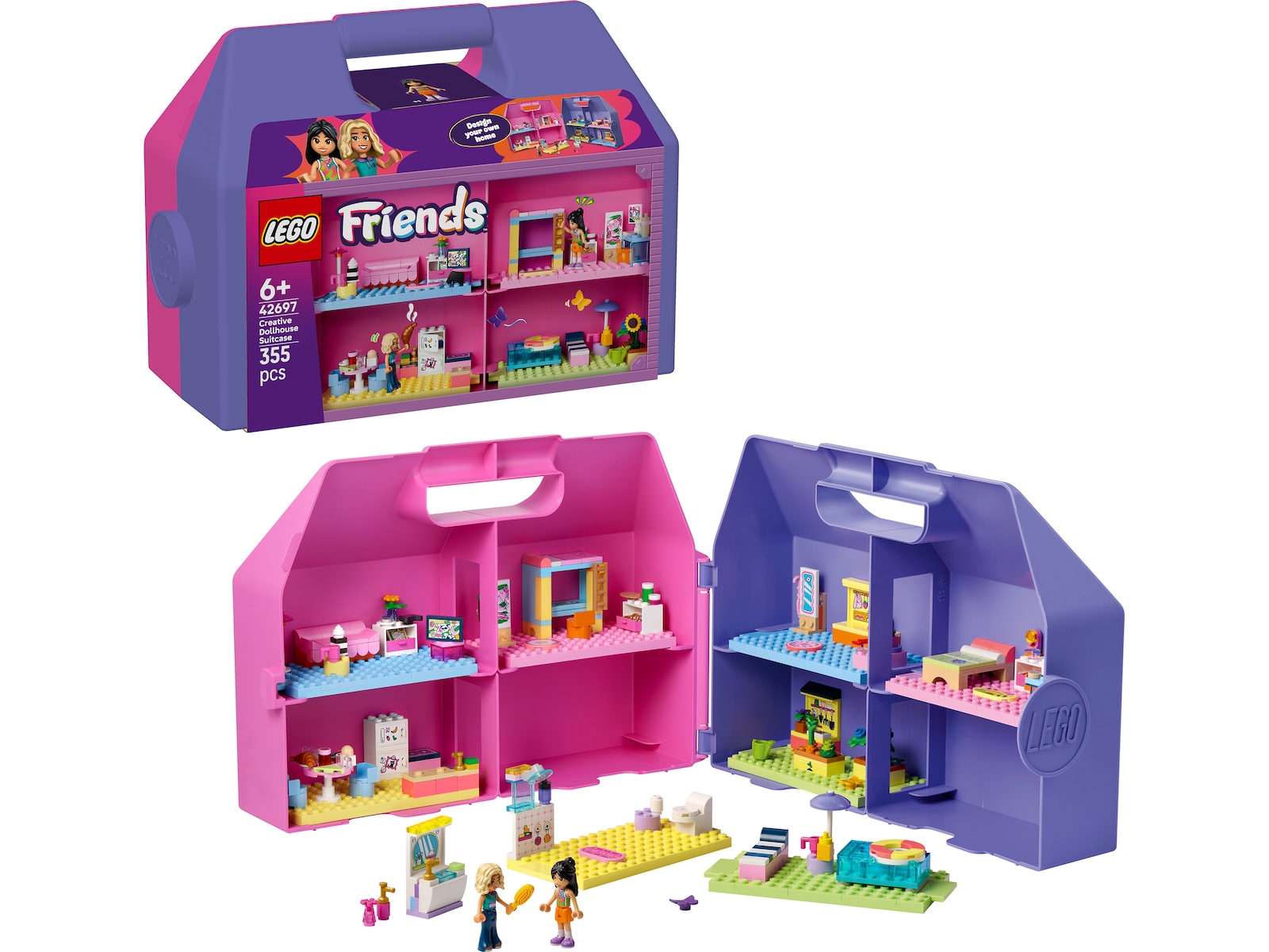 LEGO Friends Kreativ koffert med dukkehus 42697 LEGO