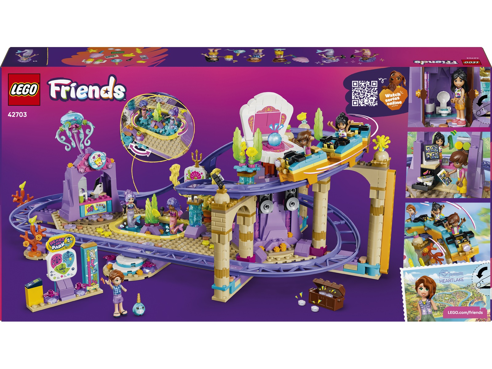 LEGO Friends Berg-og-dal-bane med havfruetema 42703 LEGO