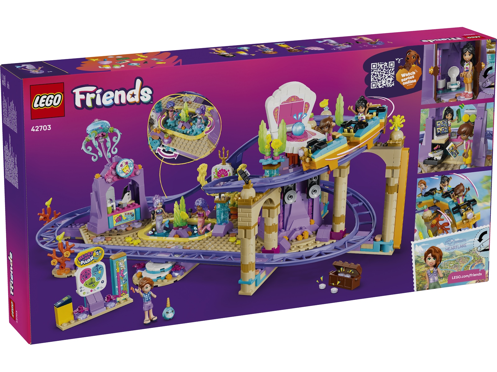 LEGO Friends Berg-og-dal-bane med havfruetema 42703 LEGO