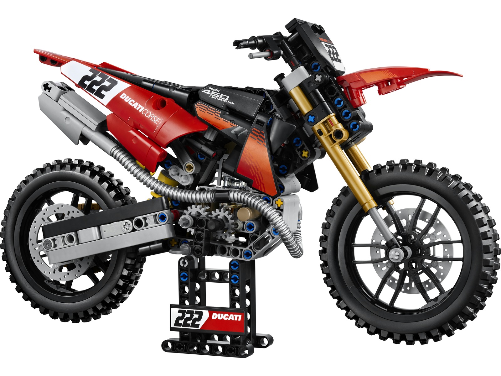 LEGO Technic Ducati Desmo450 MX Factory motorsykkel 42238 LEGO