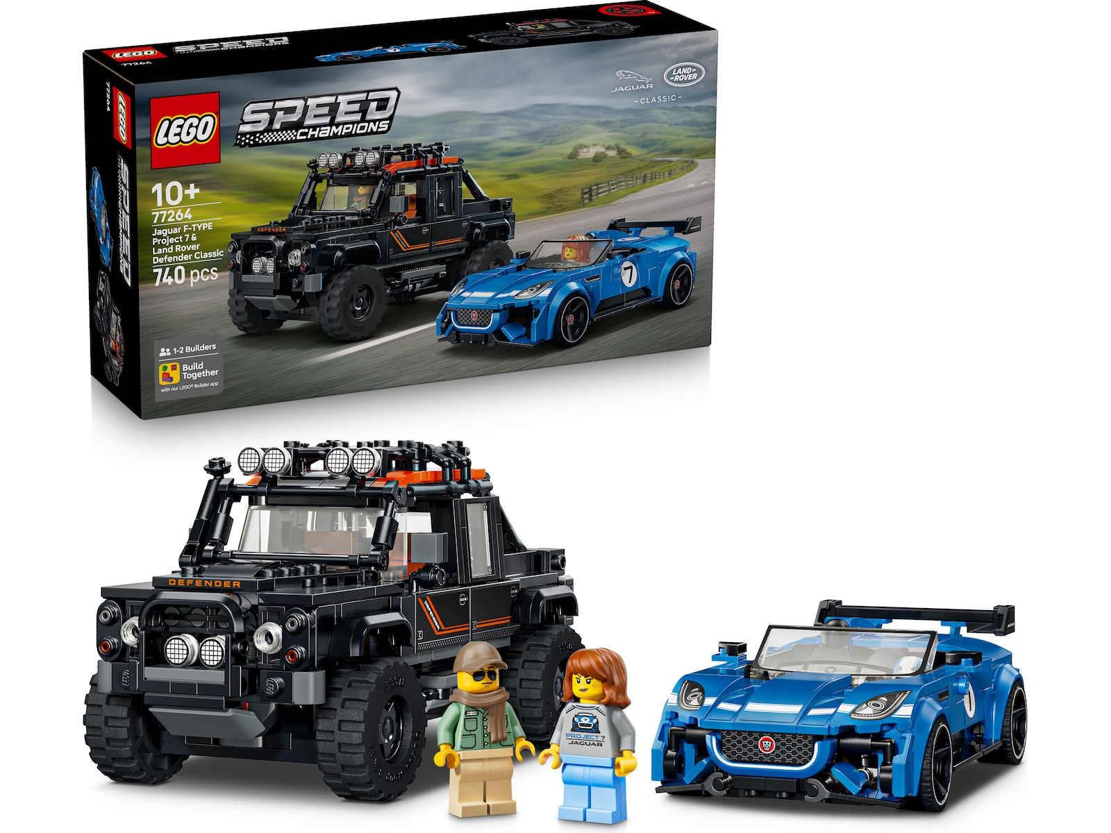 LEGO Speed Champions Jaguar Project 7 og Land Rover Defender 77264  LEGO