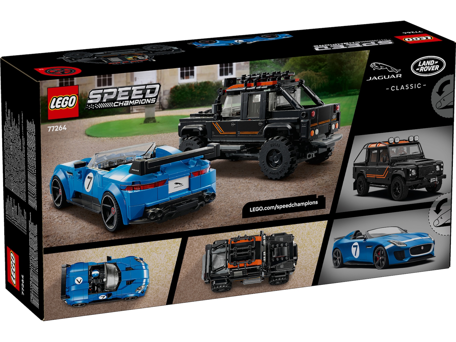 LEGO Speed Champions Jaguar Project 7 og Land Rover Defender 77264  LEGO