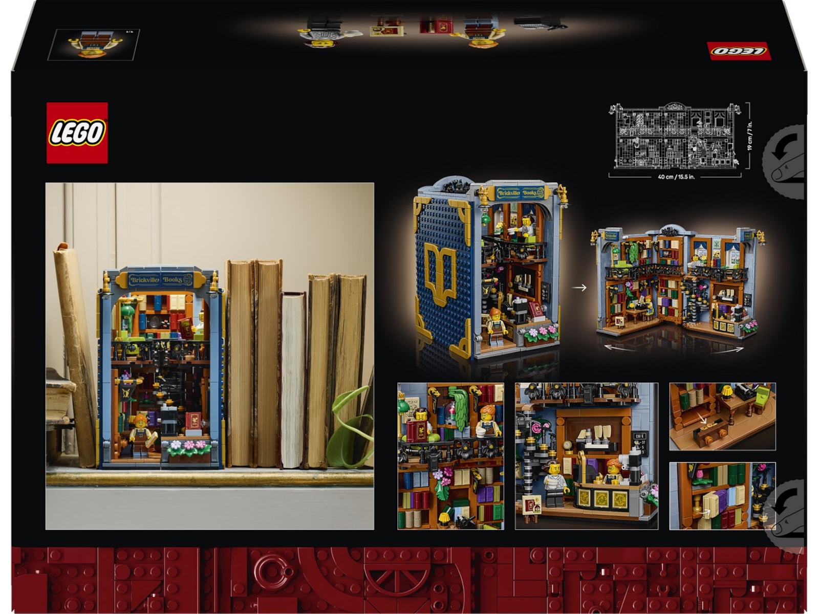 LEGO Icons Bokhandel: Bokstøtte byggesett 11379 LEGO