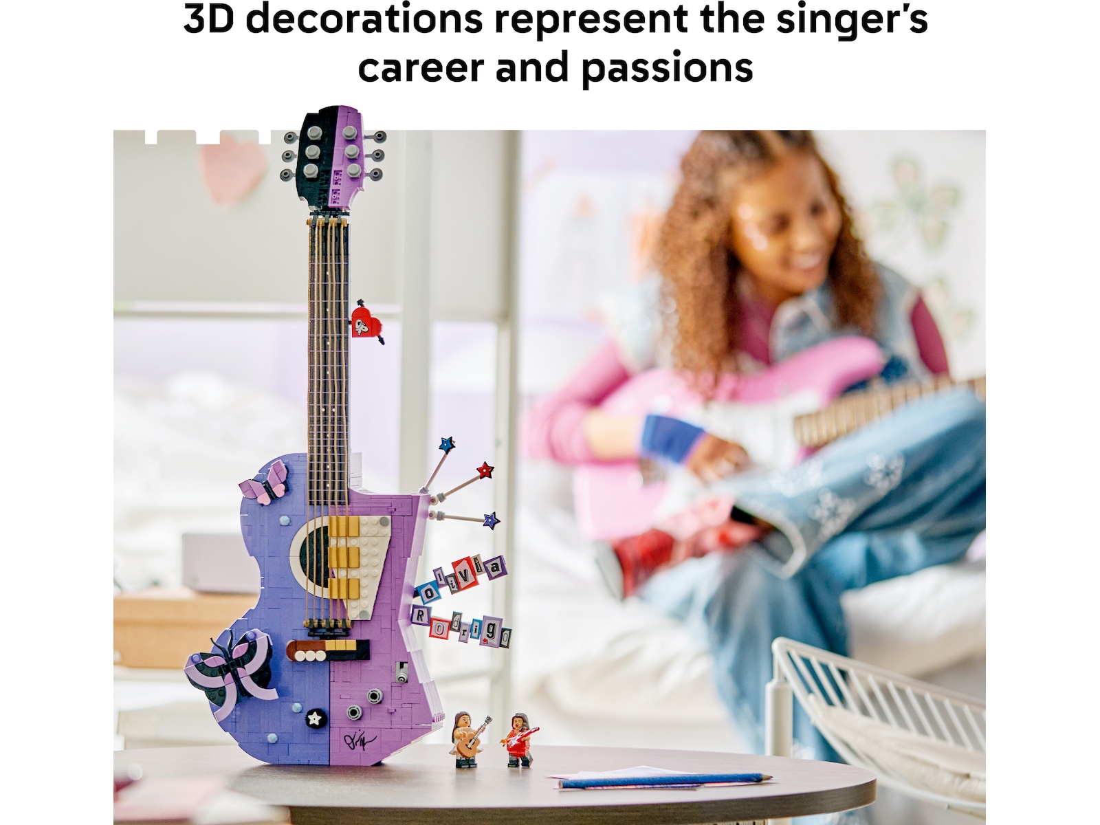 LEGO Editions Music Olivia Rodrigos tofargede gitar 43031 LEGO