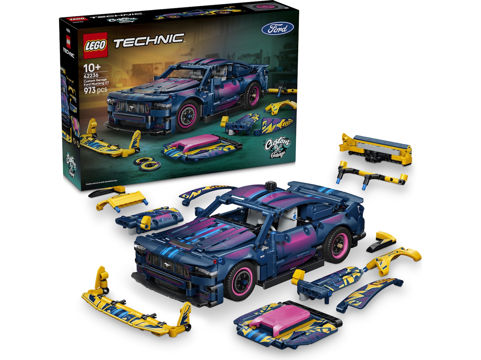 LEGO Technic Verkstedstilpasset Ford Mustang GT-bil 42236 LEGO