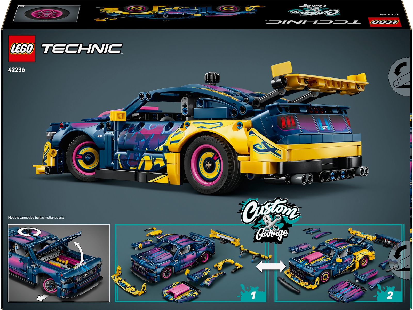 LEGO Technic Verkstedstilpasset Ford Mustang GT-bil 42236 LEGO