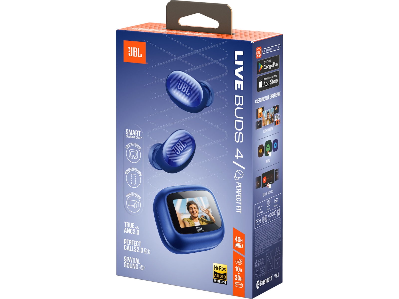 JBL LIVE BUDS 4 trådløse ørepropper (blå) Ørepropper