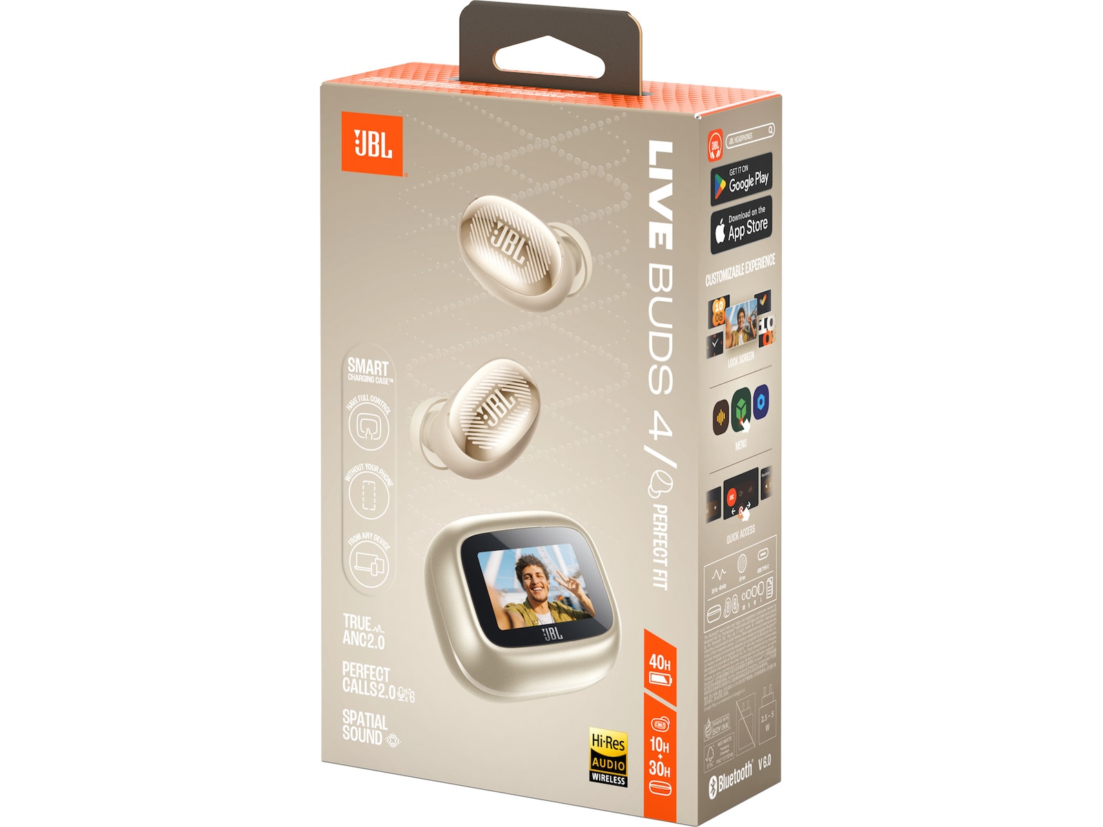 JBL LIVE BUDS 4 trådløse ørepropper (champagne) Ørepropper