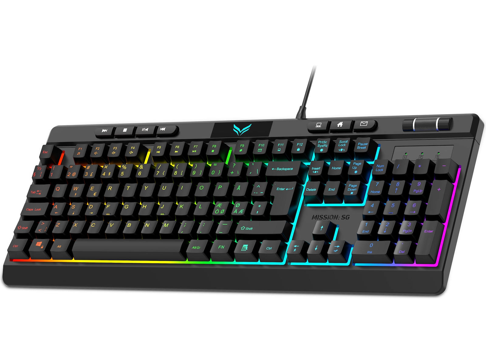 Mission SG TitanKey 1 RGB Gaming Membrantastatur Gamingtastatur